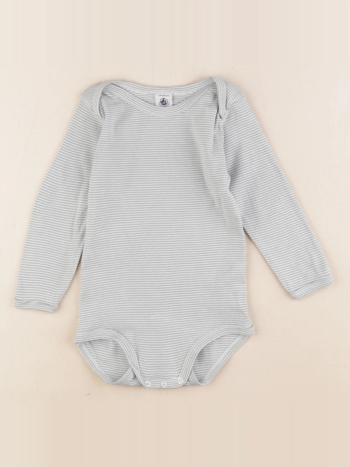 Petit Bateau - body vert - 24 mois