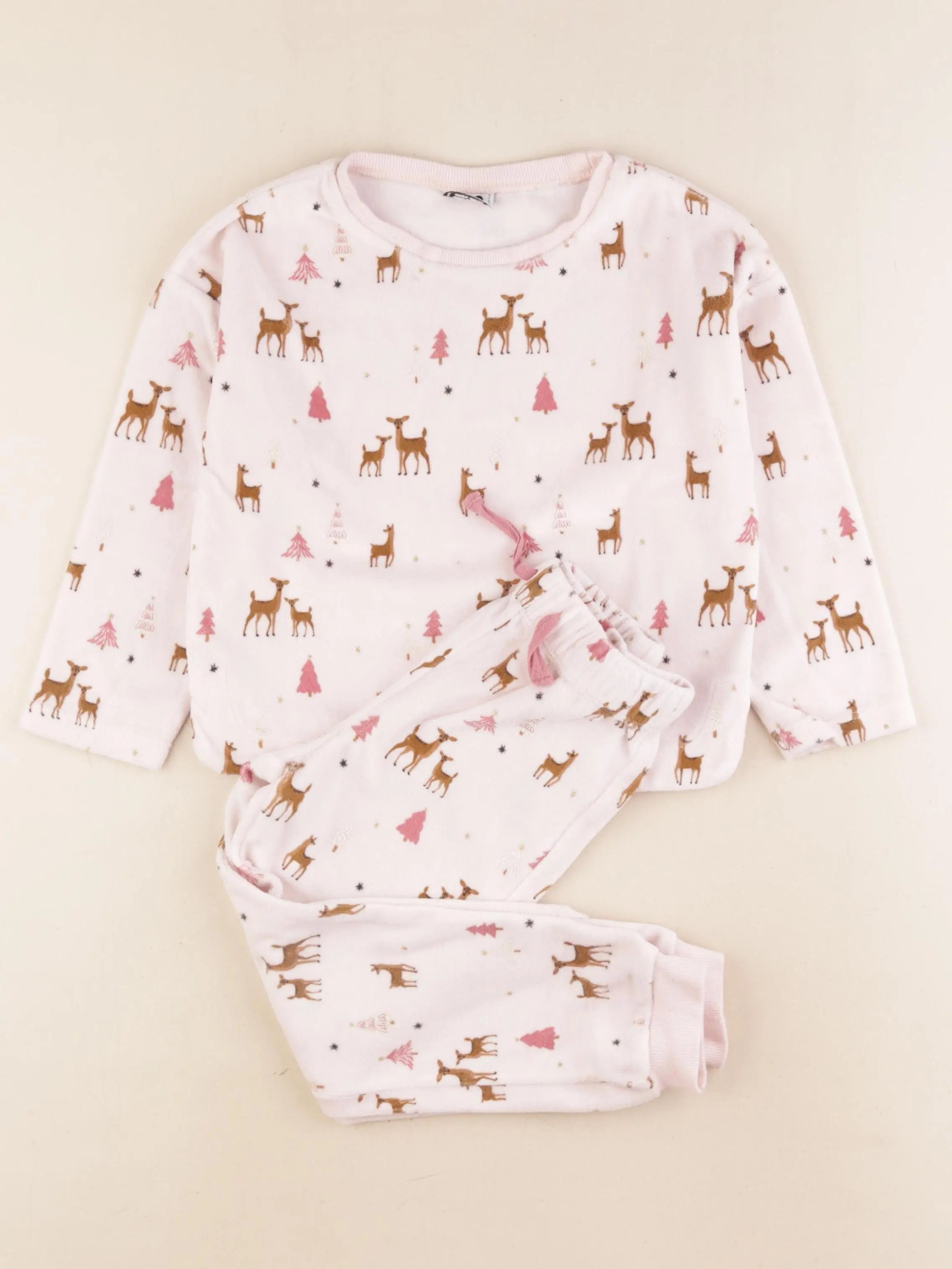 Tape à l'oeil - pyjama velours rose - 5 ans