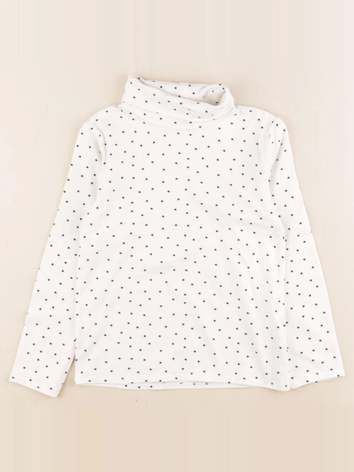 Vertbaudet - sous-pull blanc, bleu - 6 ans