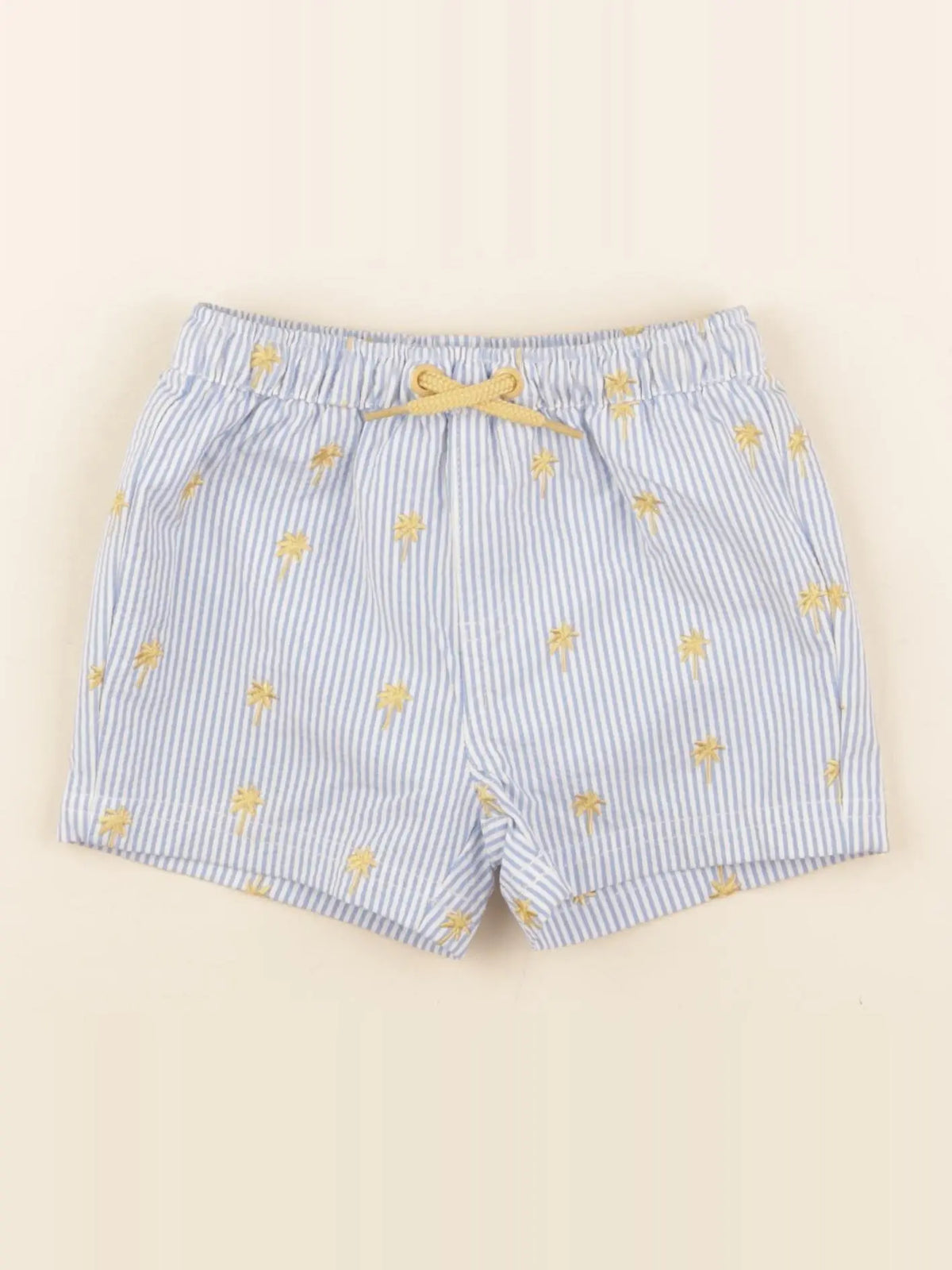 Vertbaudet - maillot de bain bleu, jaune - 12 mois