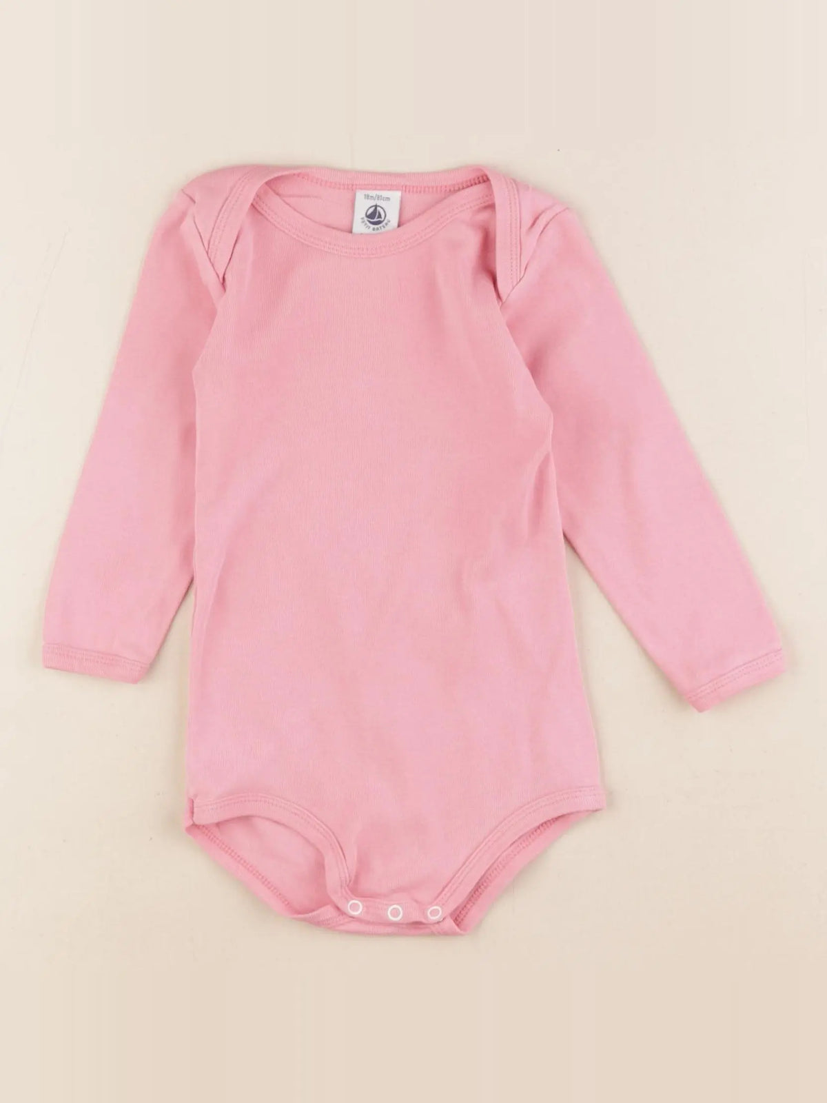 Petit Bateau - body rose - 18 mois