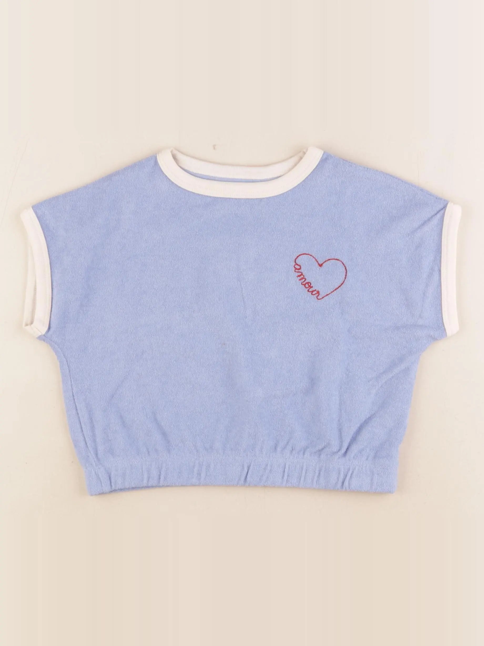Monoprix - tee-shirt bleu - 4 ans