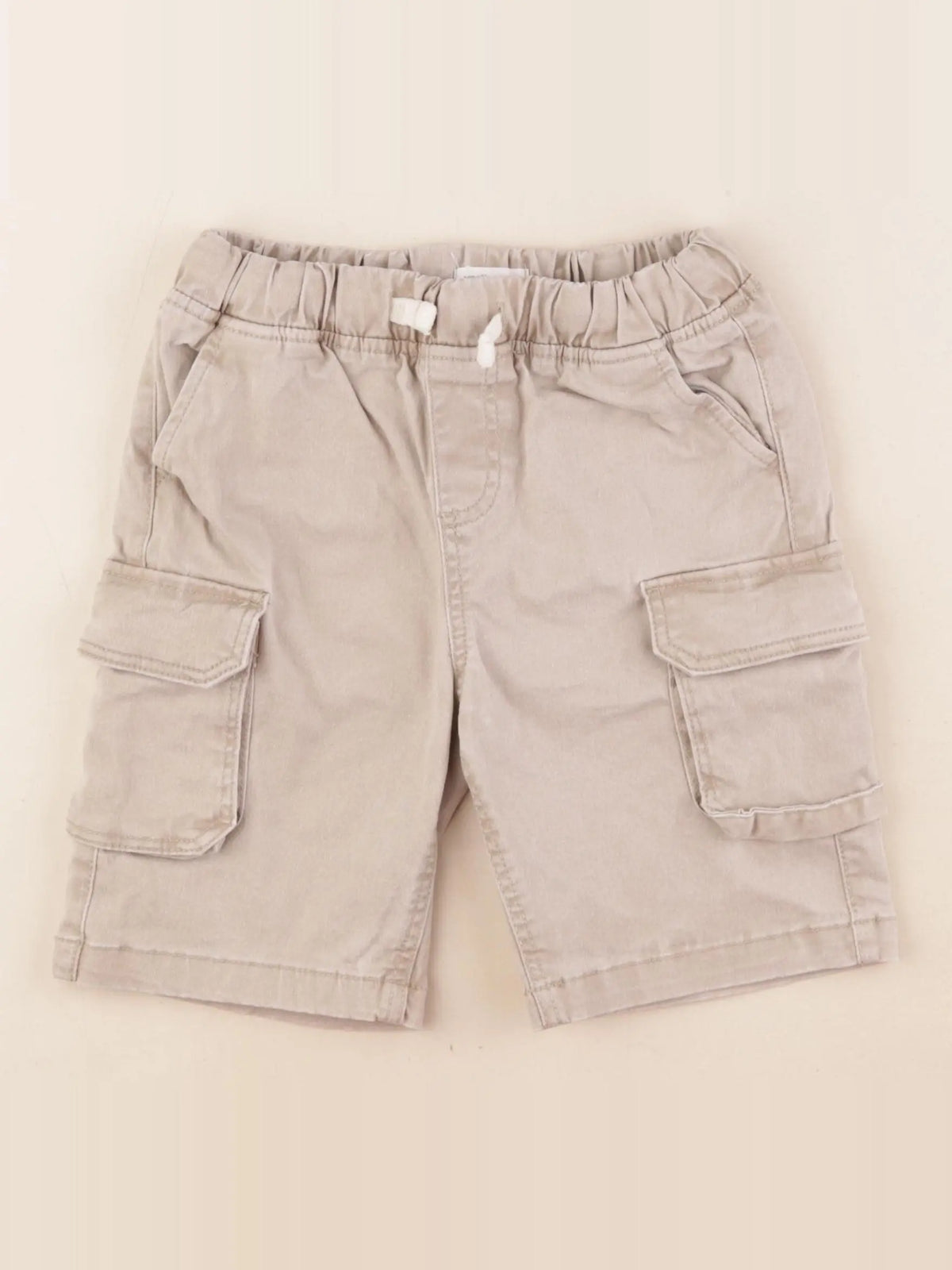 Vertbaudet - short beige - 8 ans