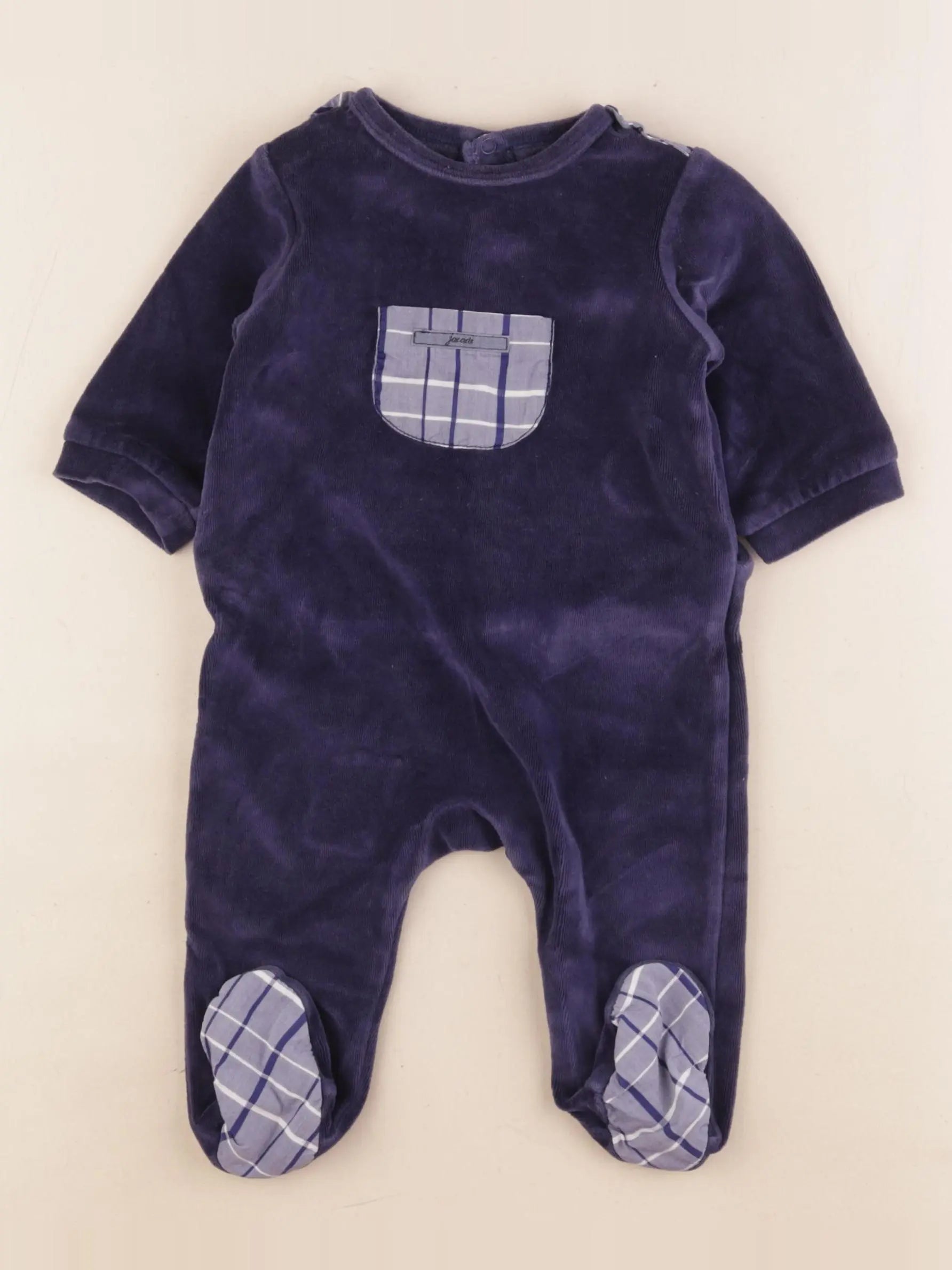 Jacadi - pyjama velours bleu - 6 mois