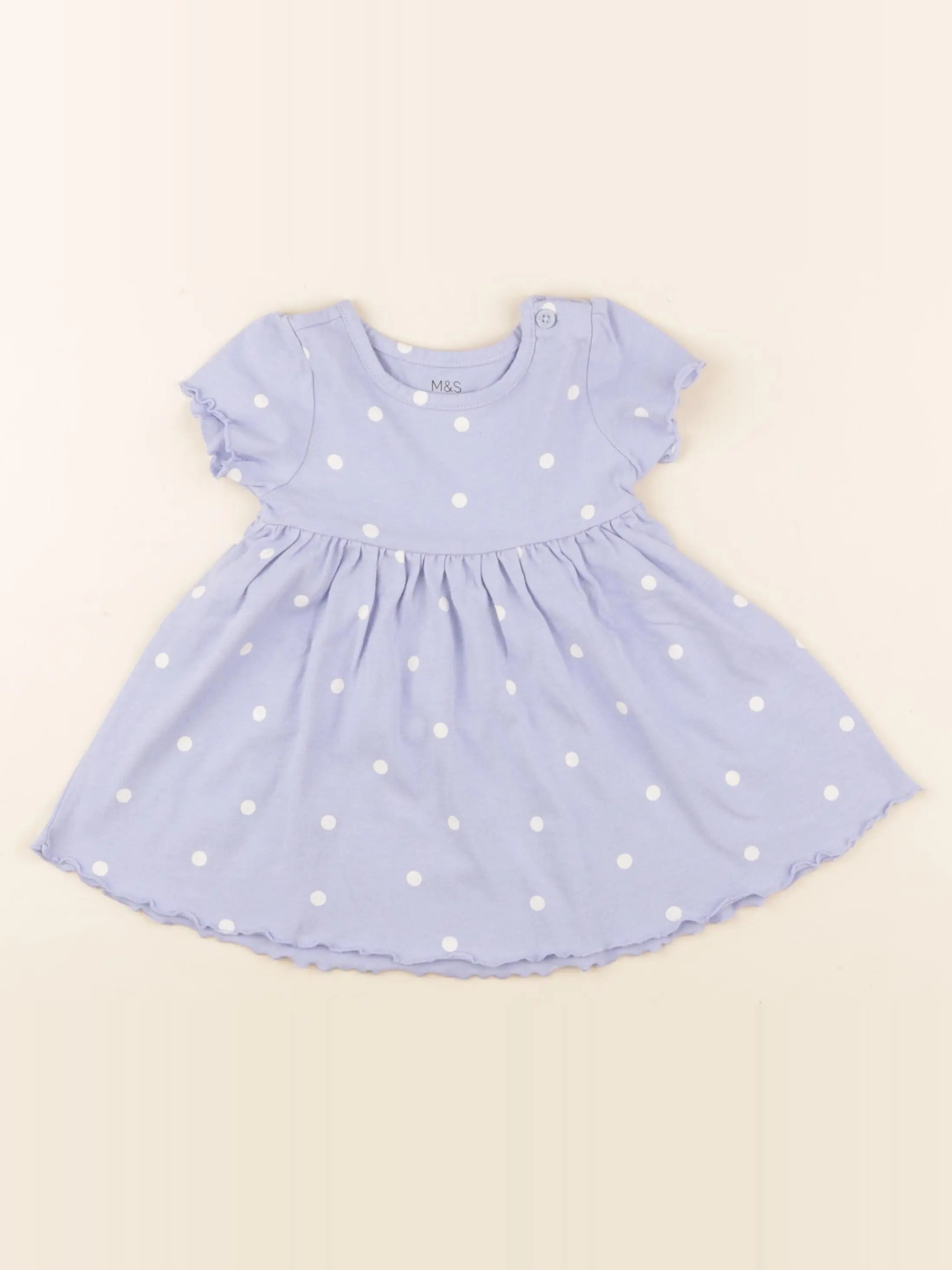Marks & Spencer  - robe bleu - 3/6 mois
