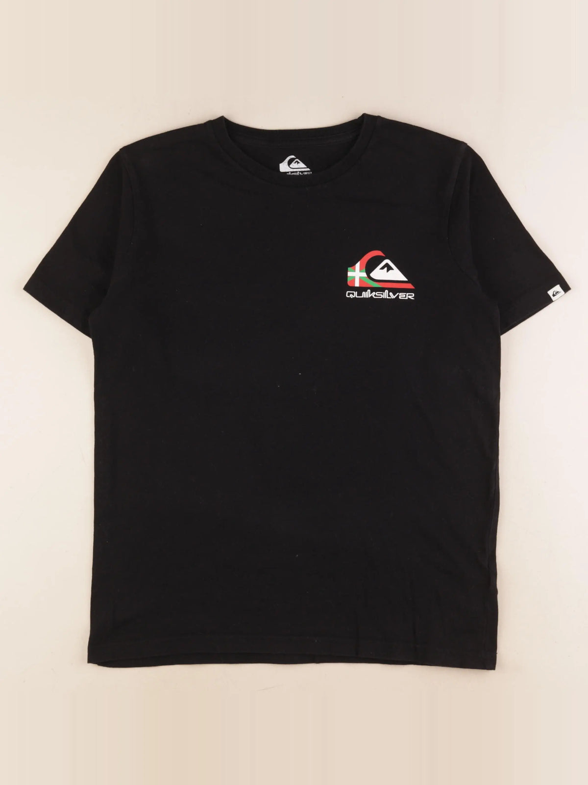 Quiksilver - tee-shirt imprimé au dos noir - 14 ans