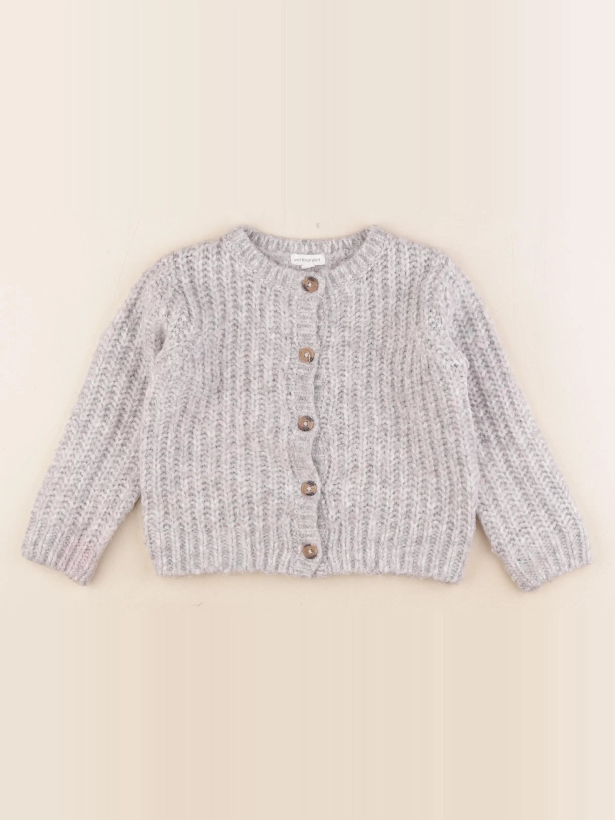 Vertbaudet - gilet gris - 4 ans