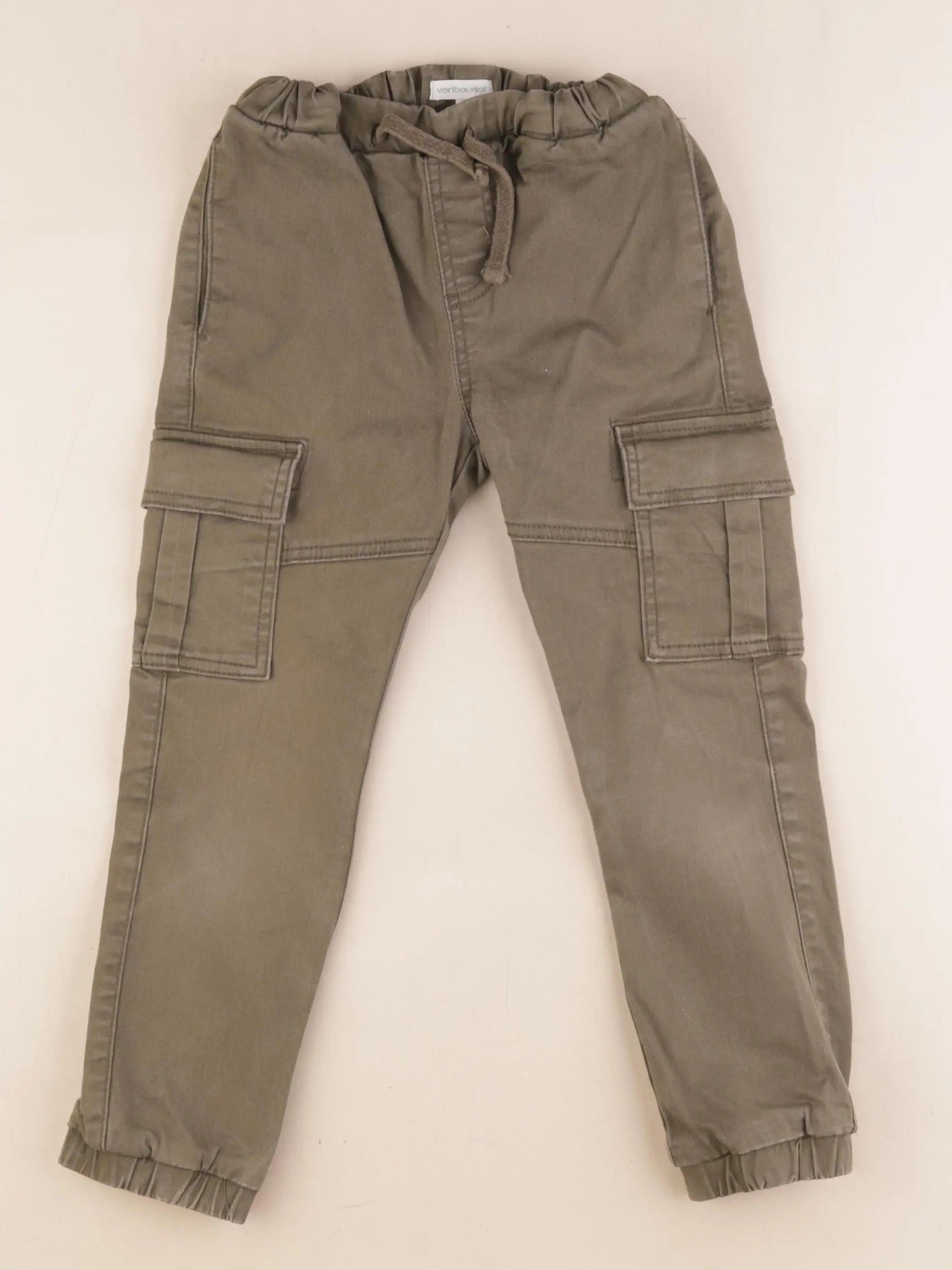 Vertbaudet - pantalon vert - 7 ans