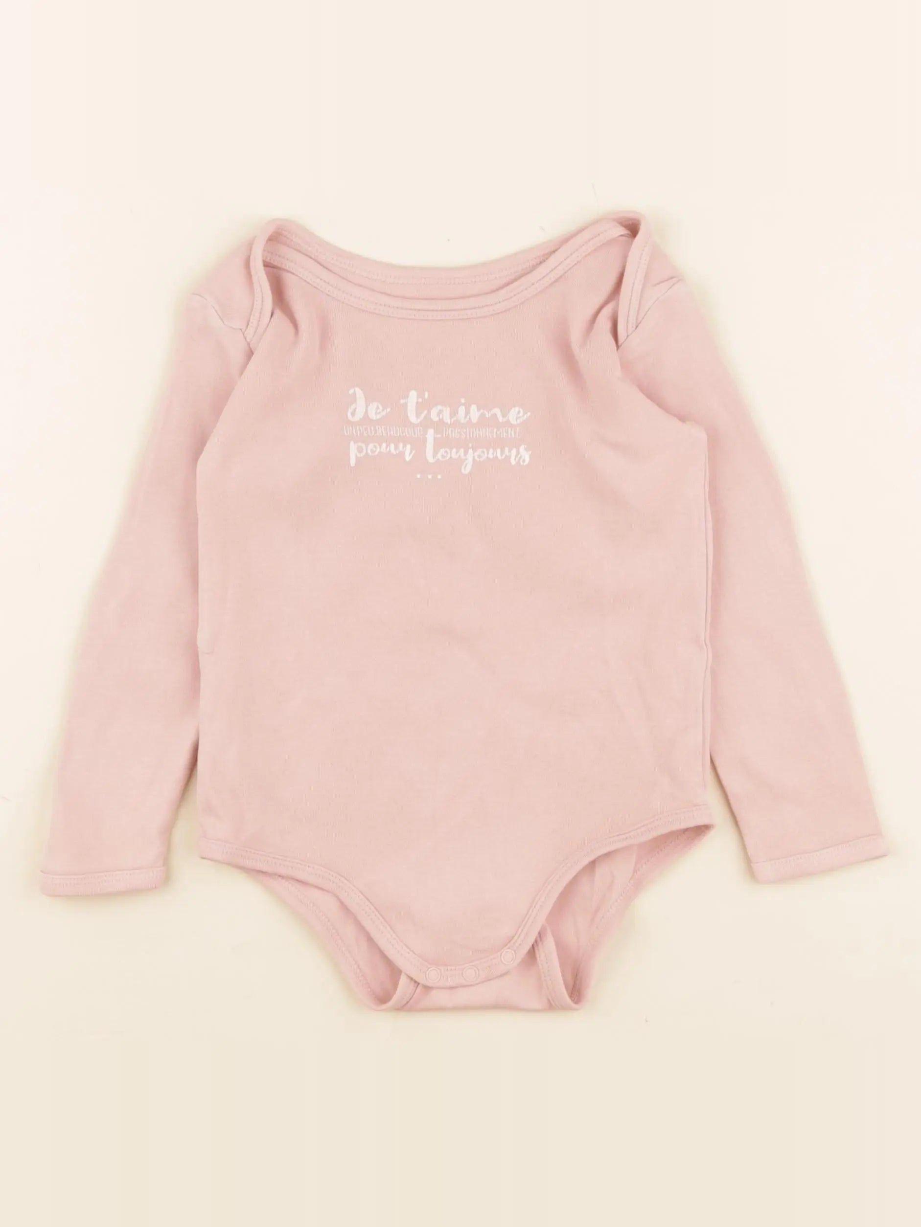 Vertbaudet - body rose - 2 ans