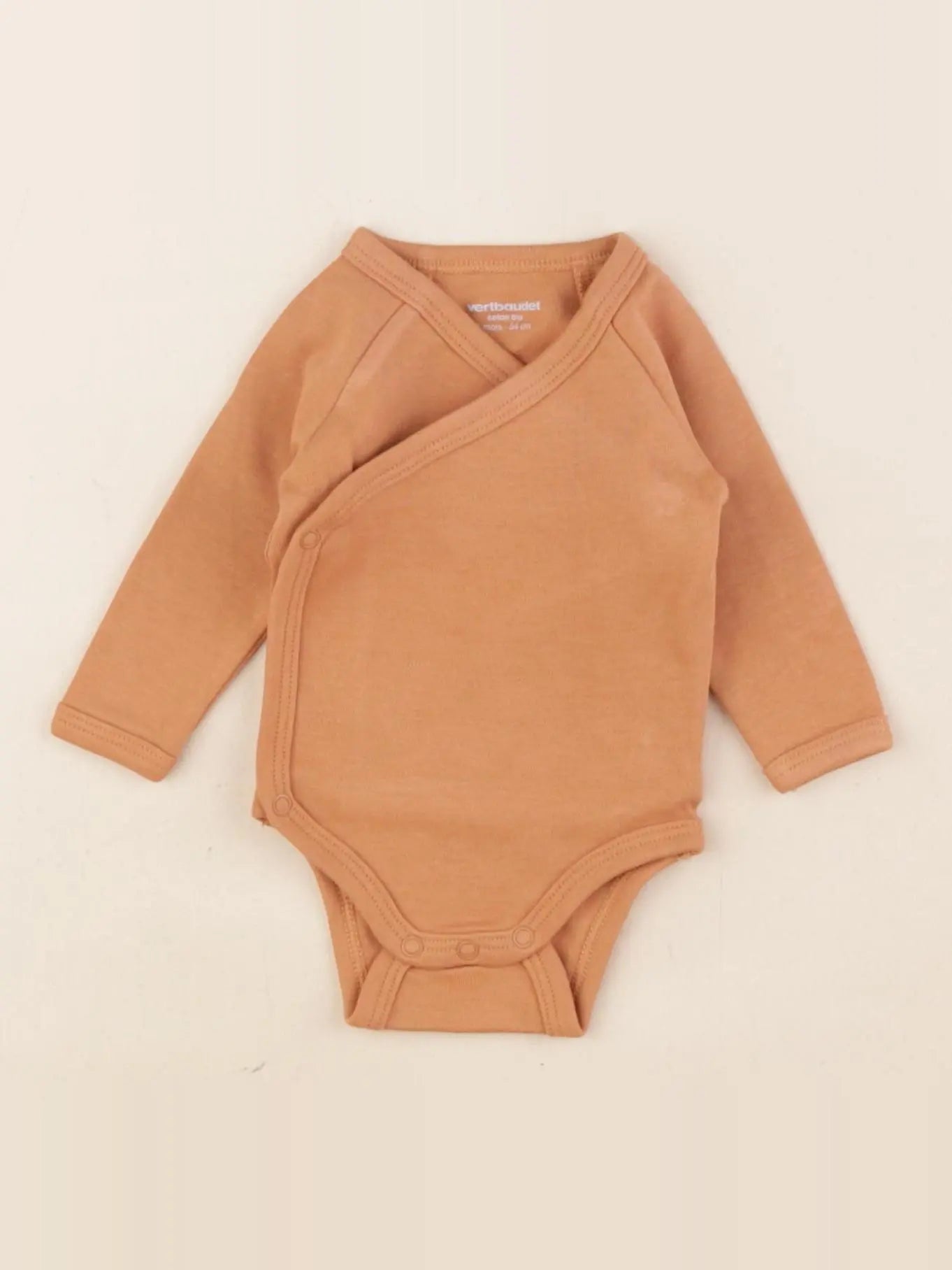 Vertbaudet - body marron - 1 mois