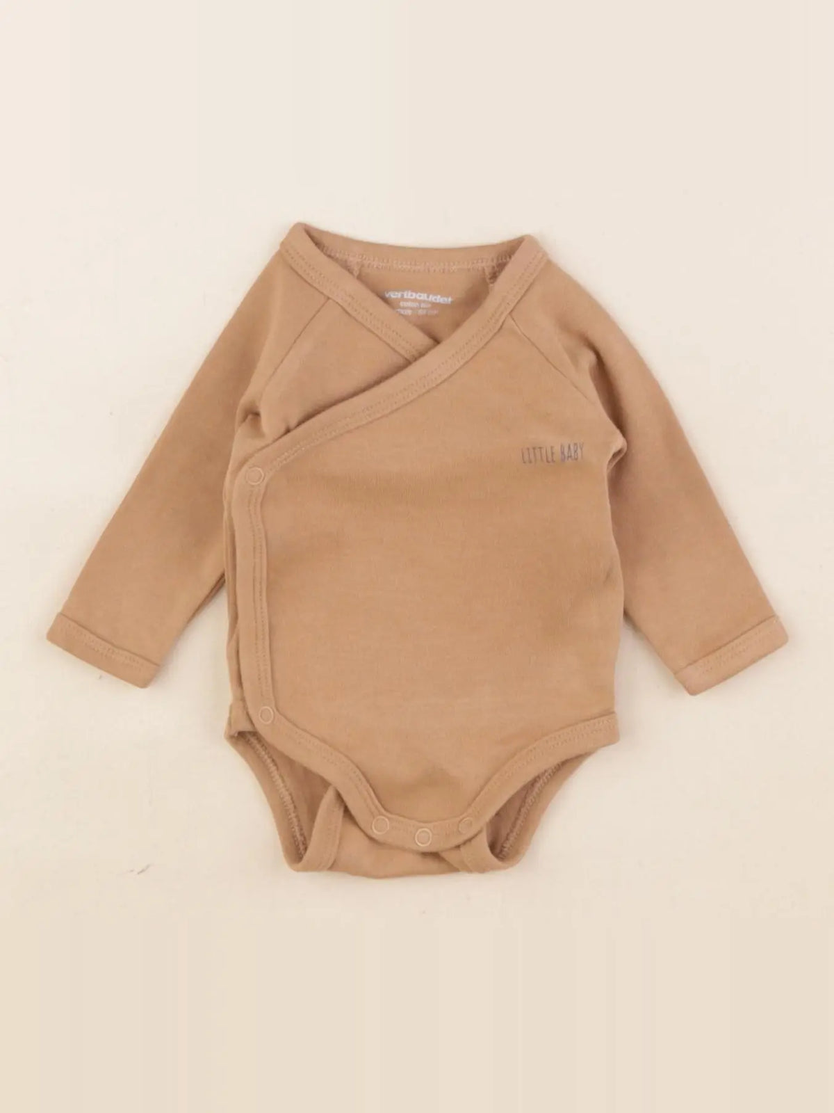 Vertbaudet - body marron - 1 mois