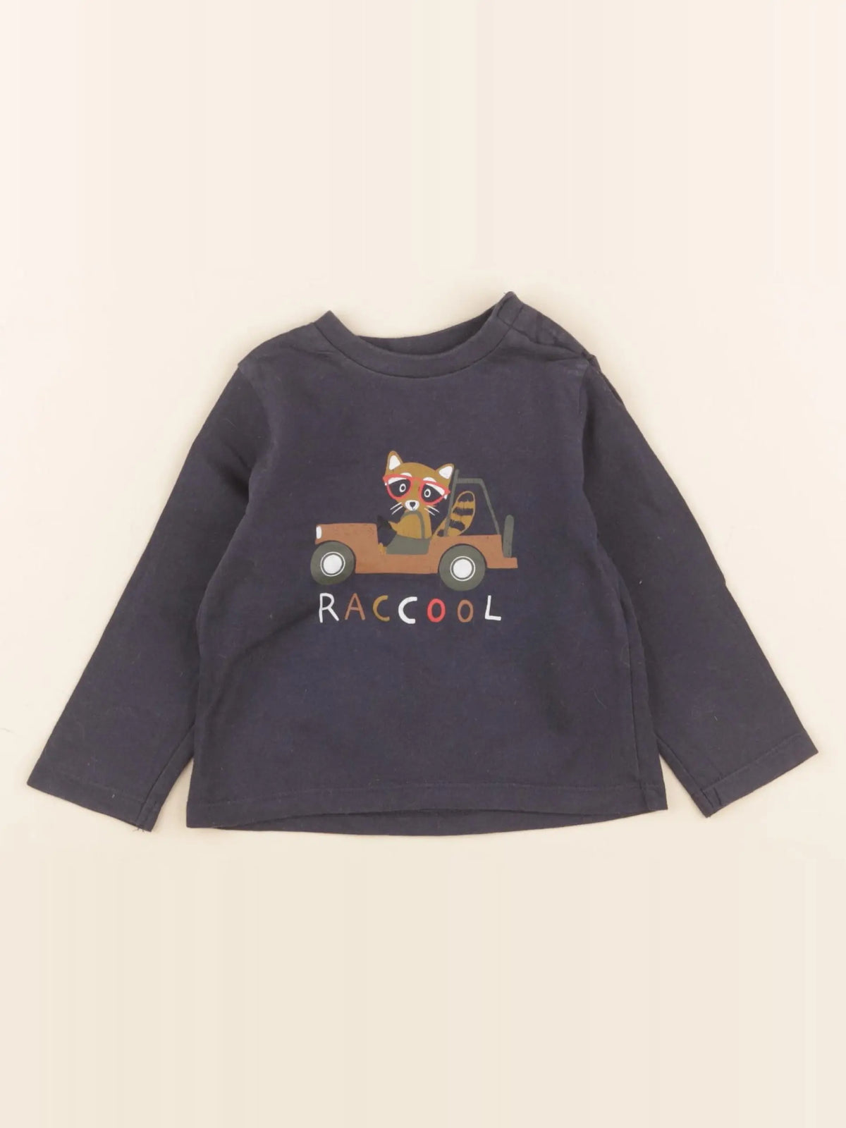 Vertbaudet - tee-shirt bleu - 9 mois