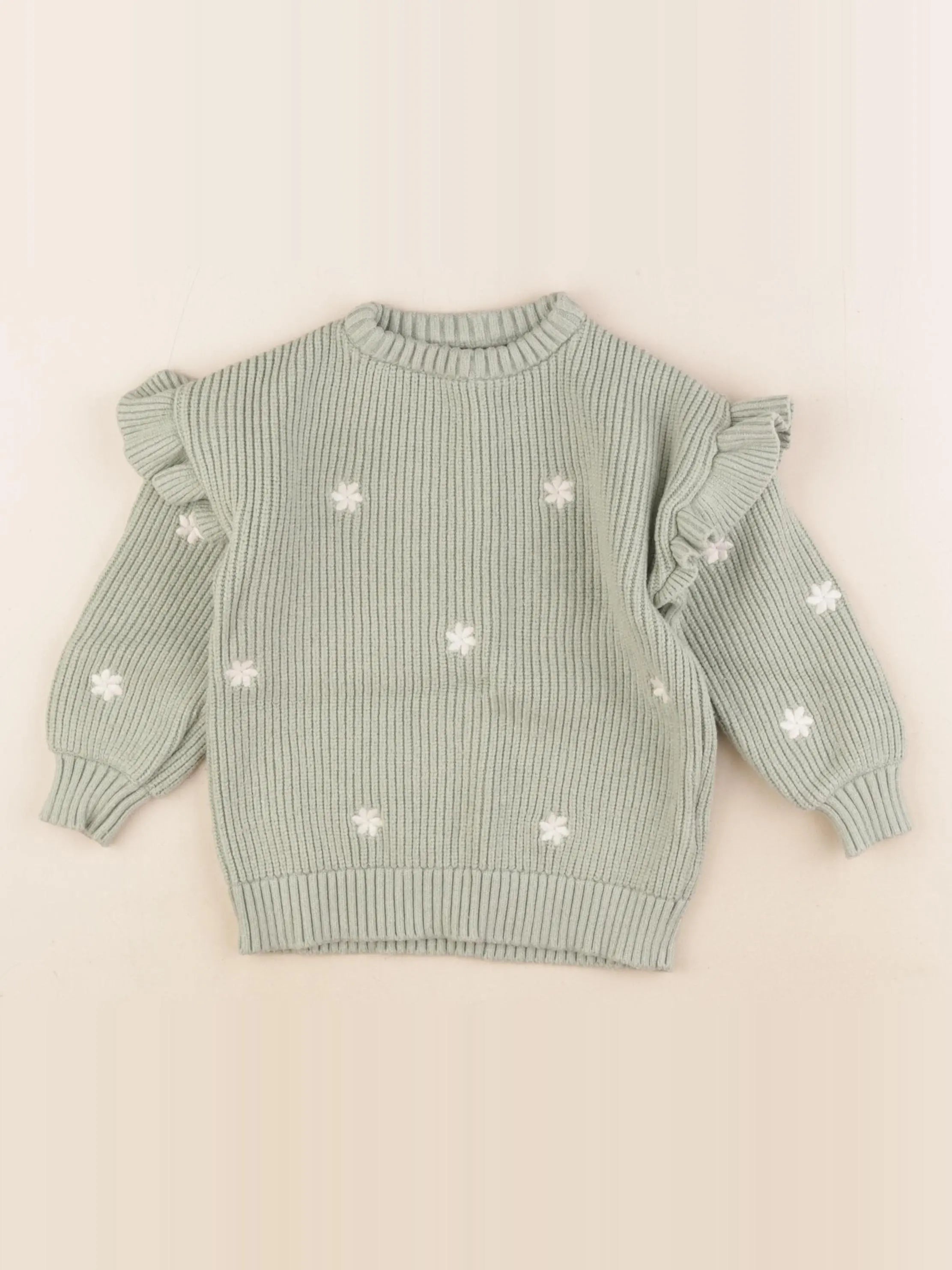 Vertbaudet - pull vert - 5 ans
