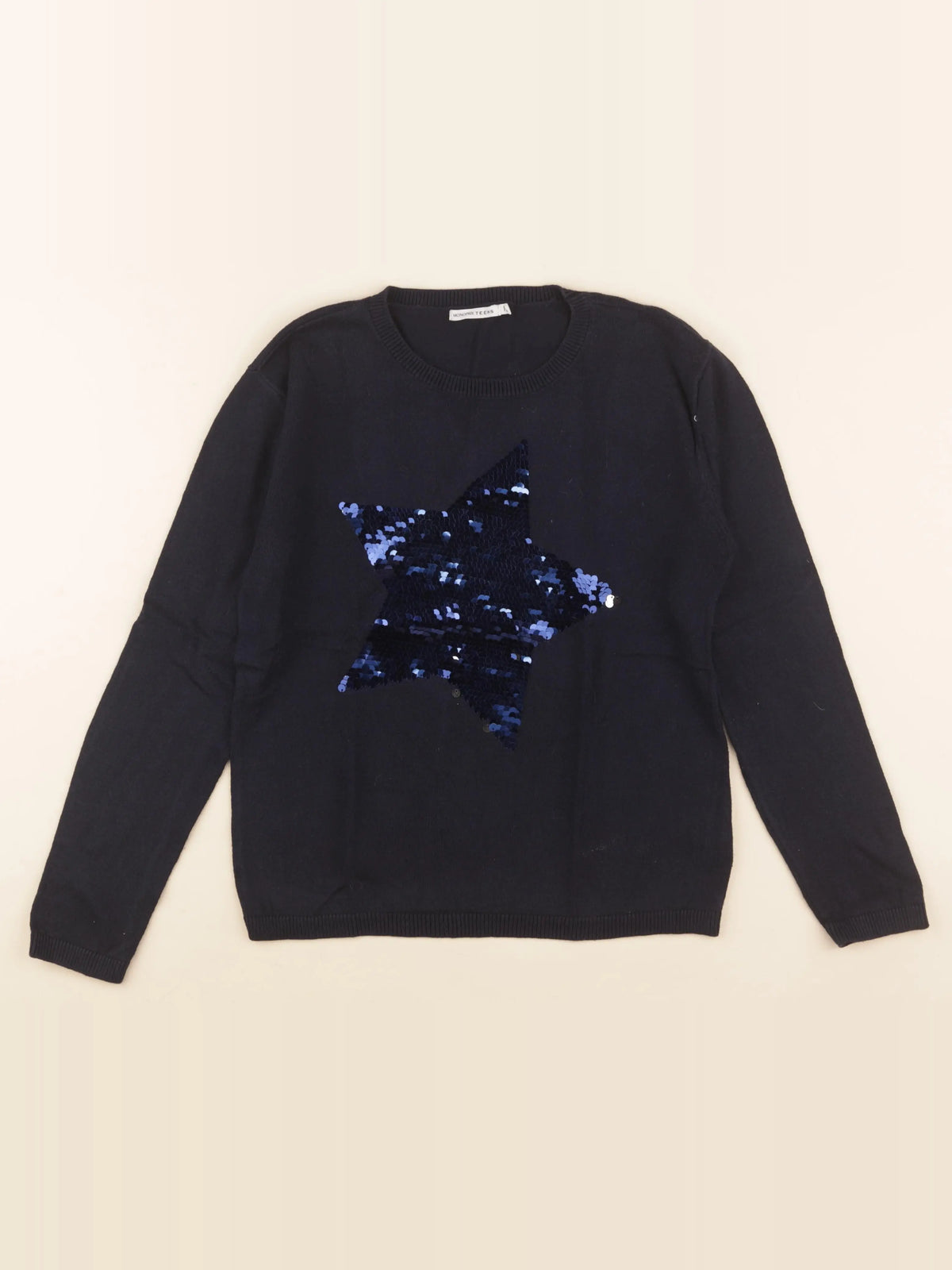 Monoprix - pull bleu - 12 ans