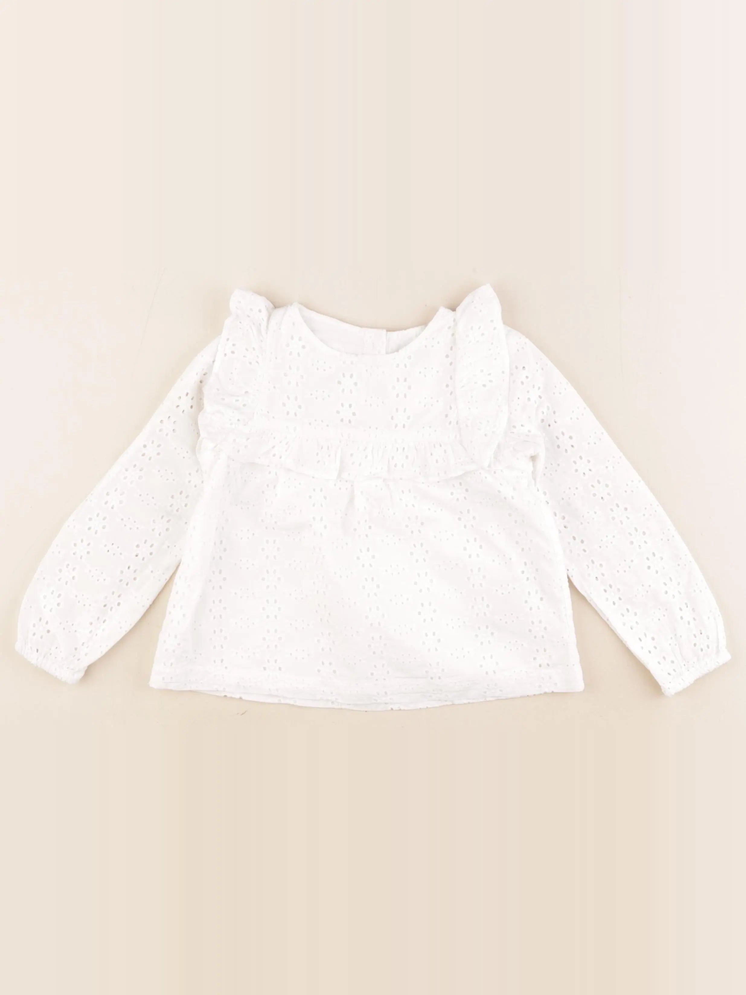 Vertbaudet - blouse blanc - 4 ans