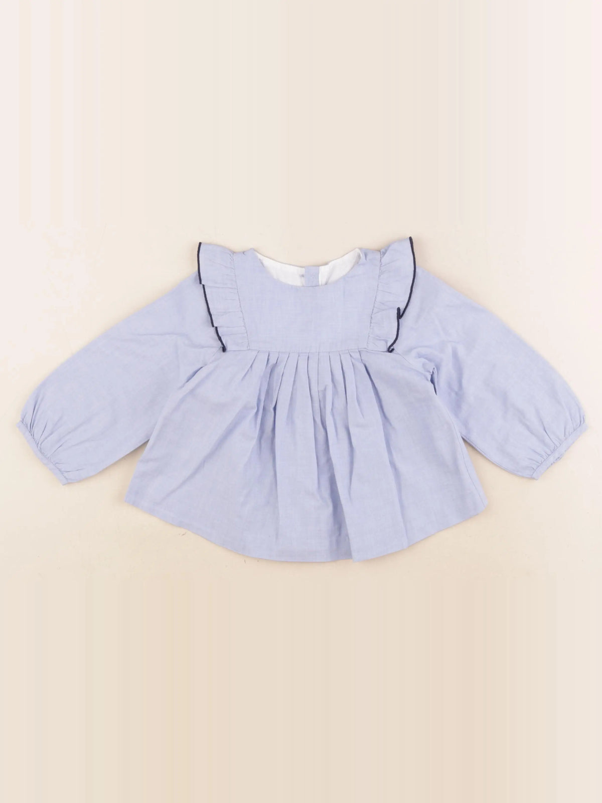 Jacadi - blouse bleu - 18 mois