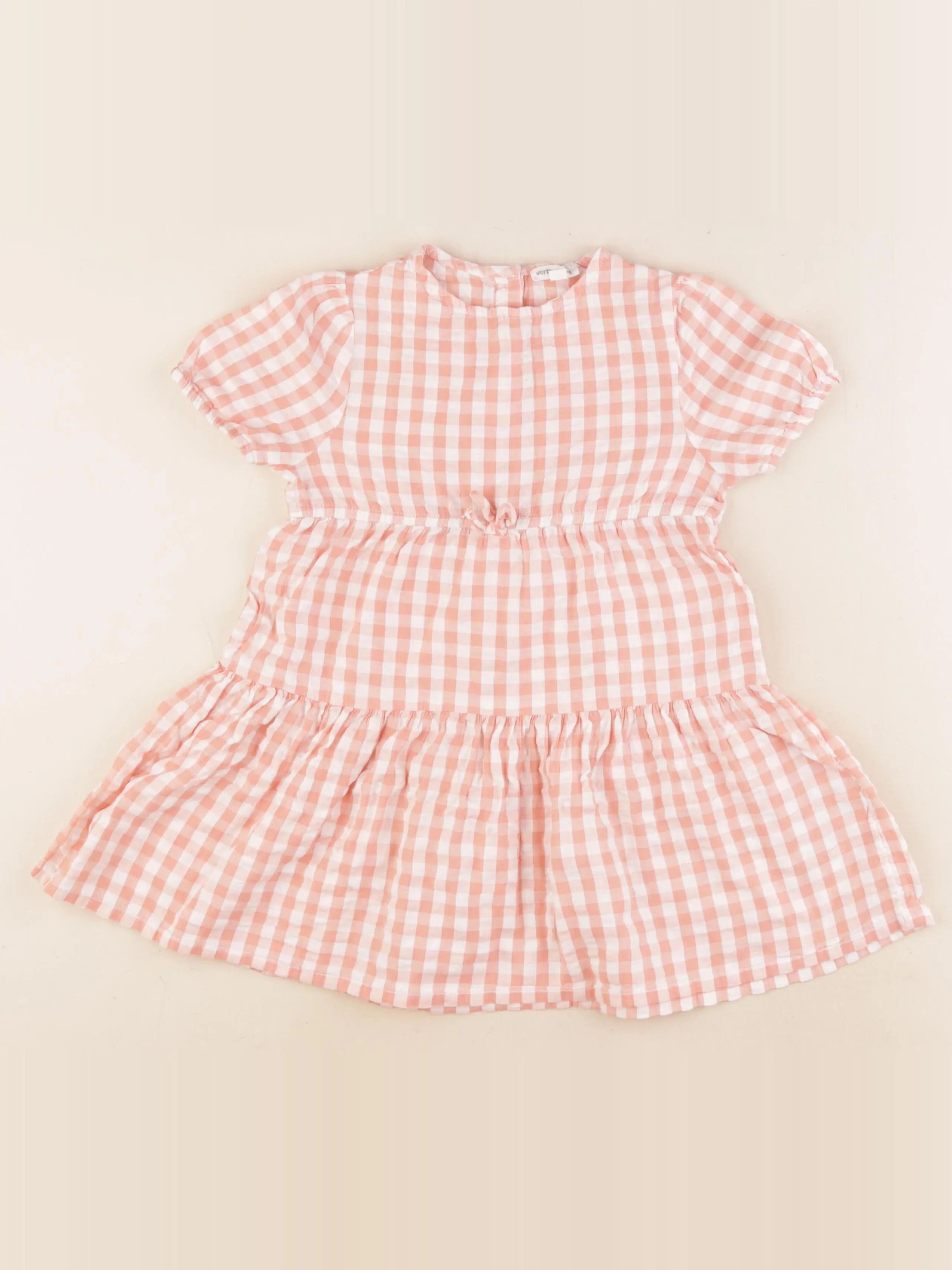 Vertbaudet - robe orange - 4 ans