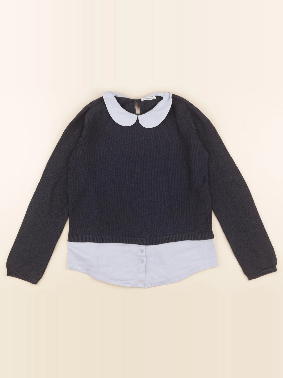 Monoprix - pull bleu - 12 ans
