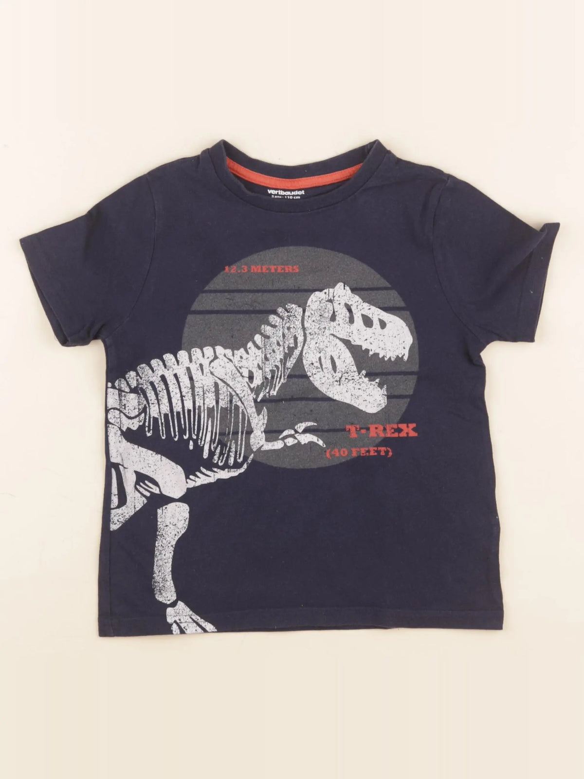 Vertbaudet - tee-shirt bleu - 5 ans