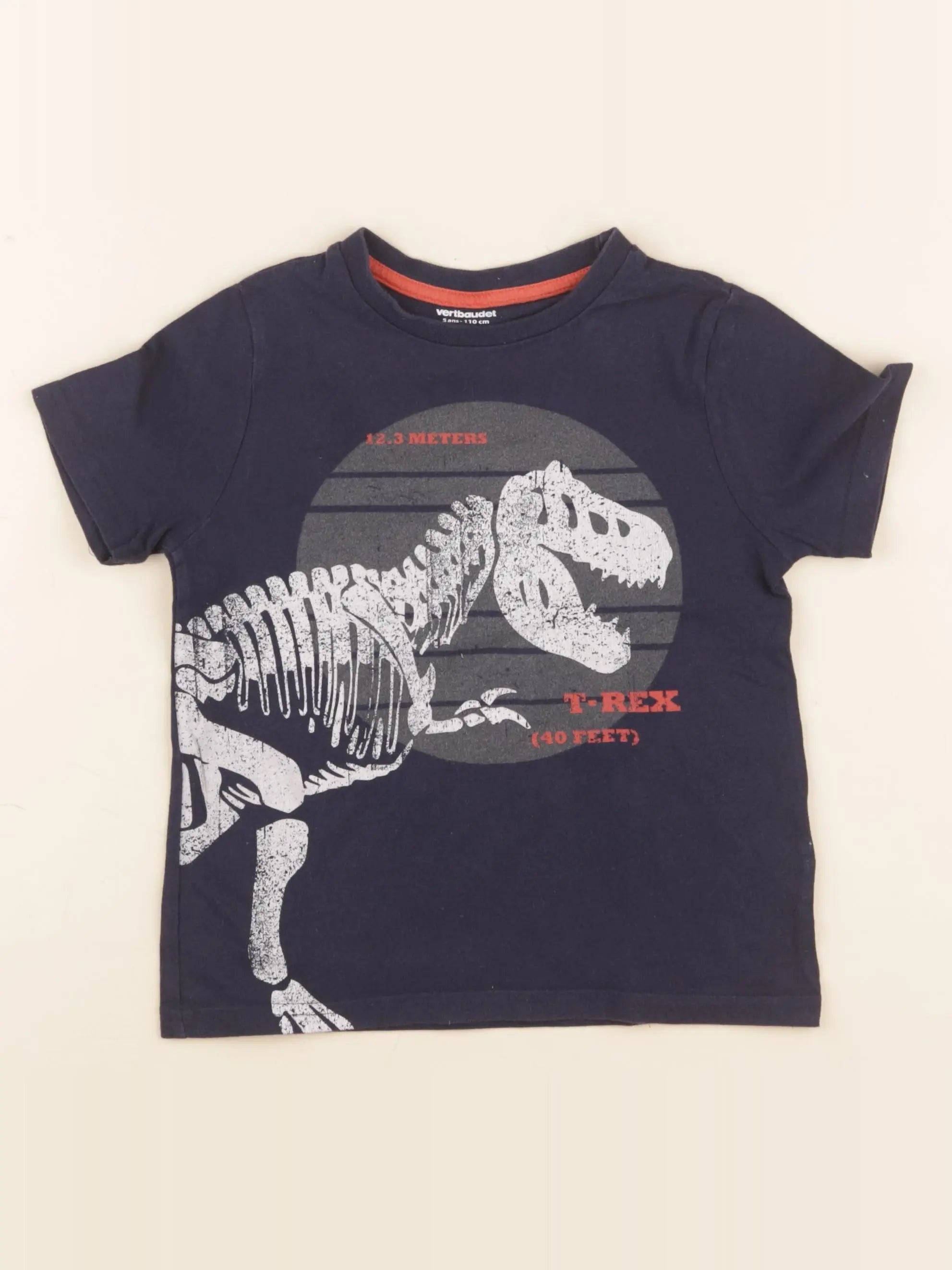 Vertbaudet - tee-shirt bleu - 5 ans