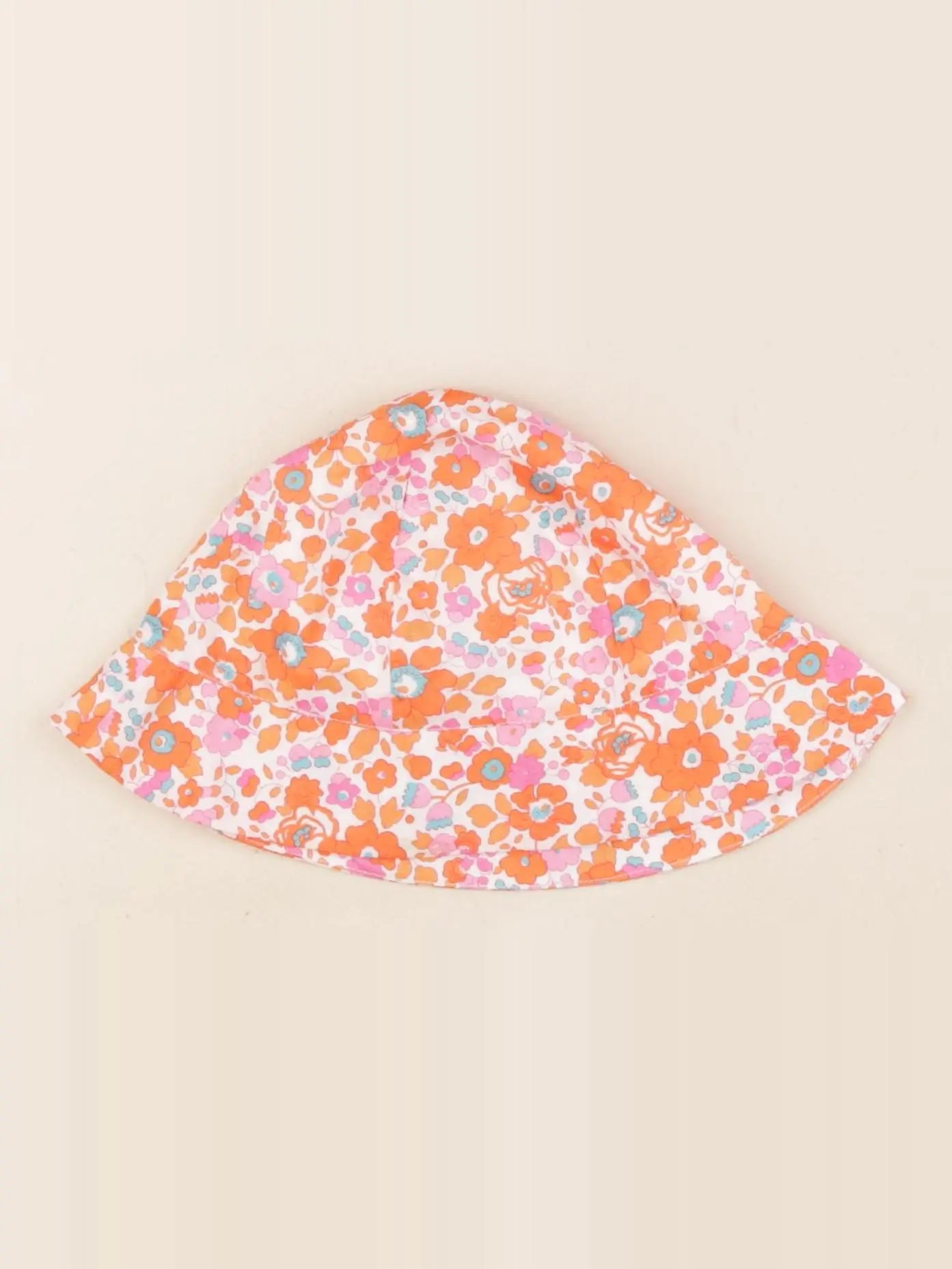 Jacadi - chapeau liberty rose, orange - 6/8 ans