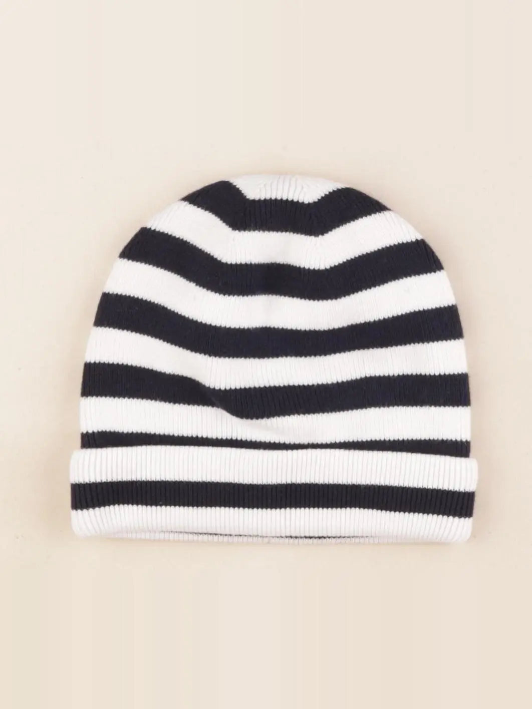 Jacadi - bonnet bleu, blanc - 6/8 ans