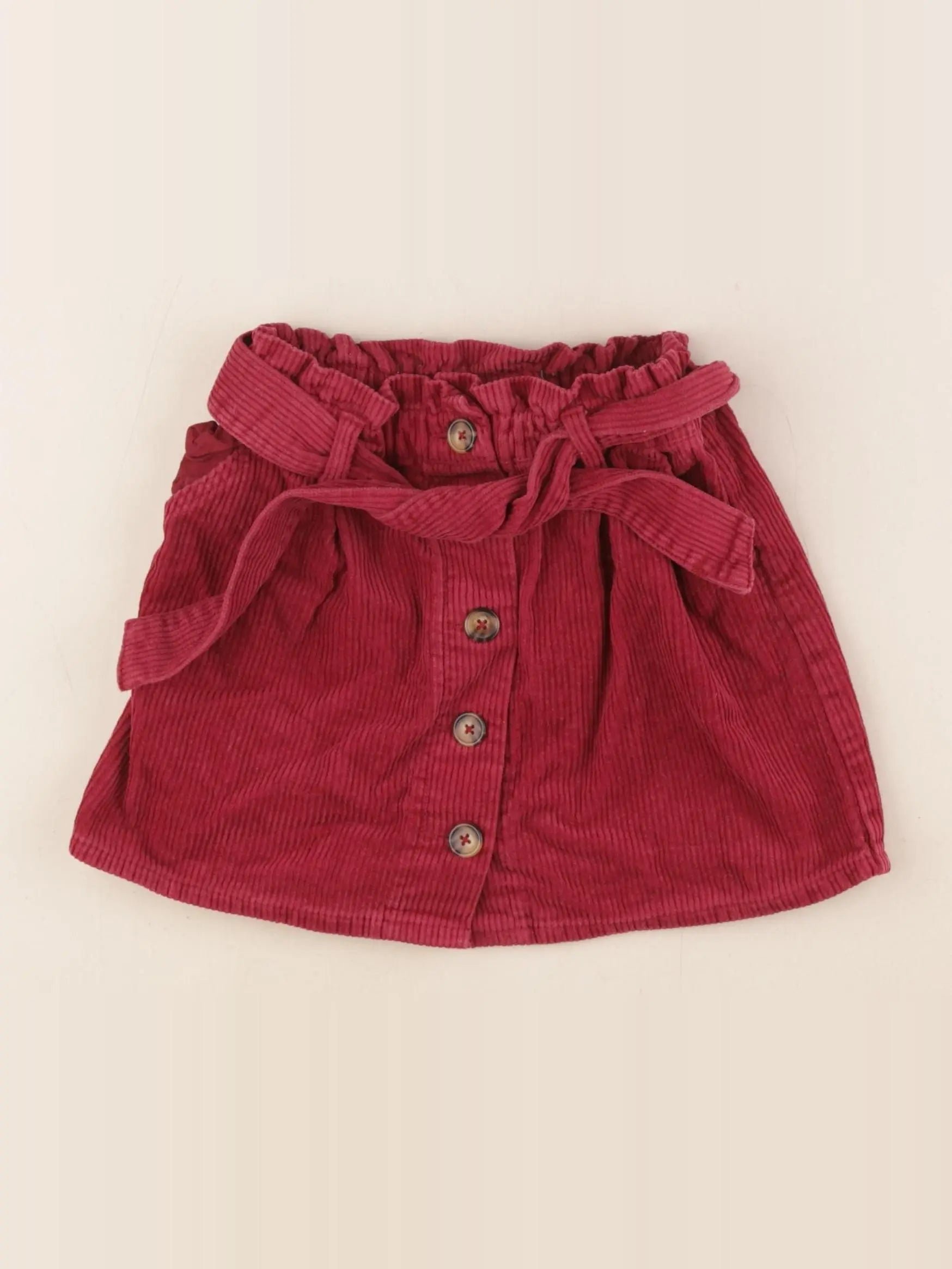 Vertbaudet - jupe rouge - 6 ans