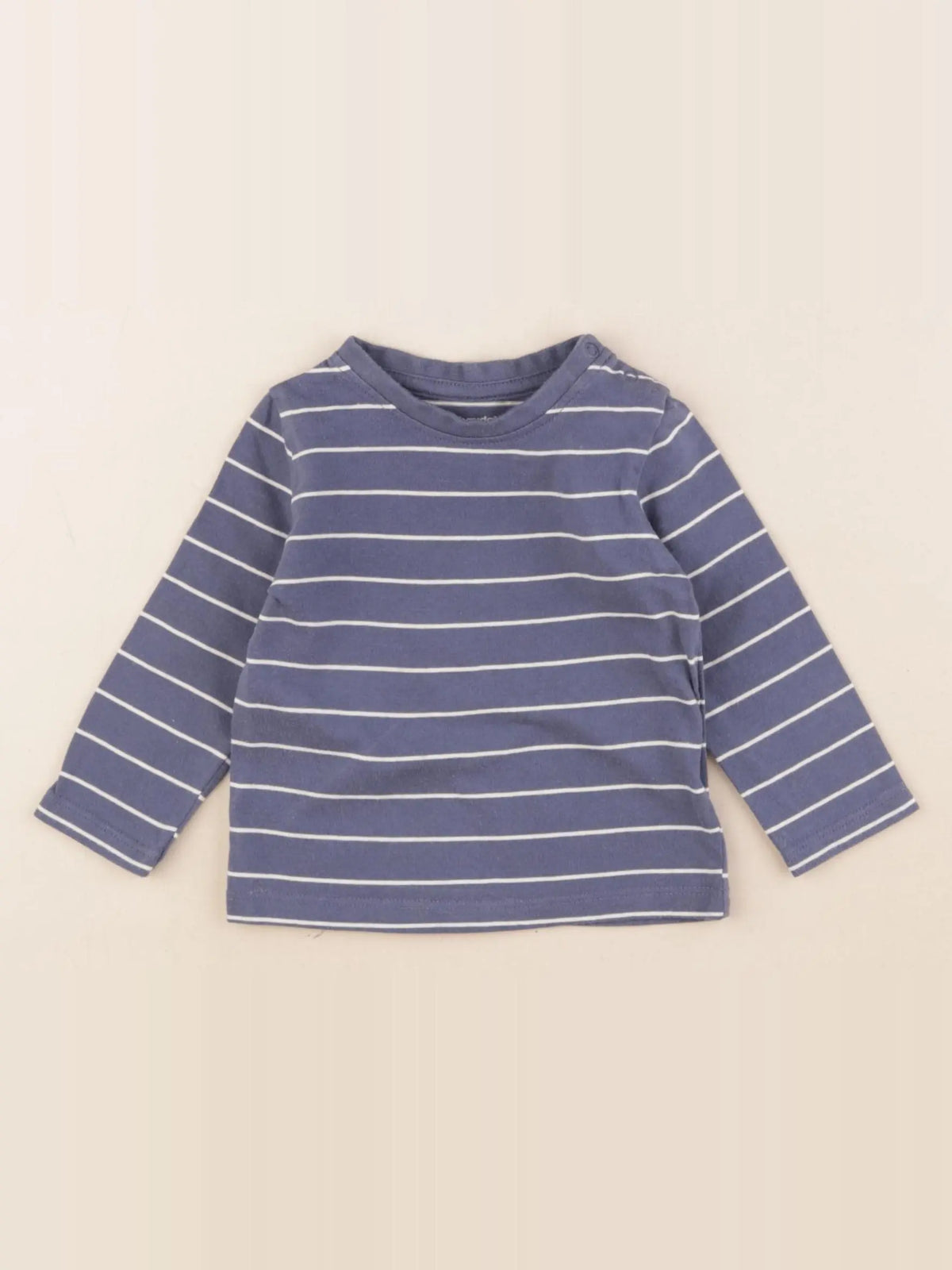 Vertbaudet - tee-shirt bleu - 6 mois
