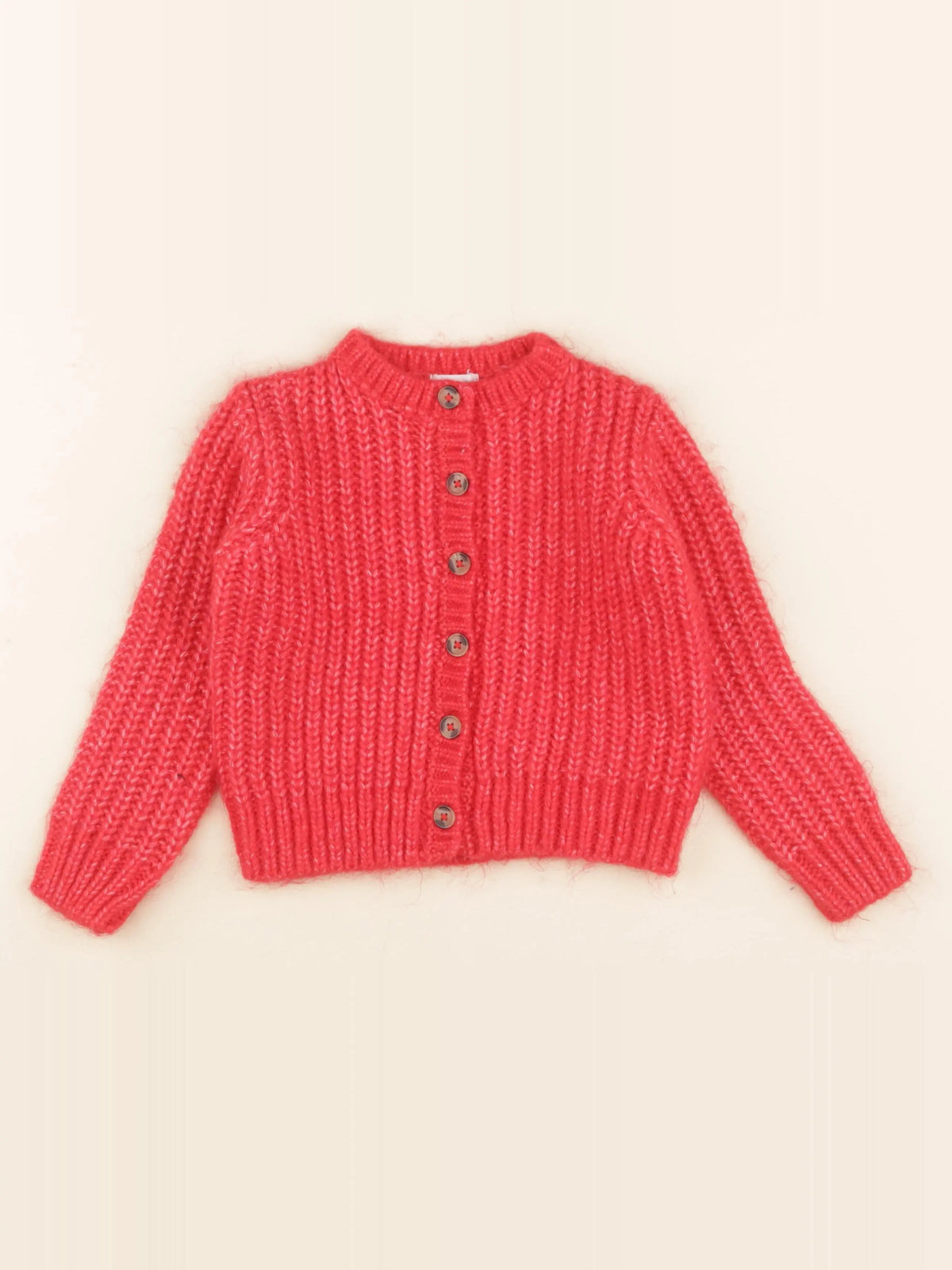 Vertbaudet - gilet rouge - 5 ans