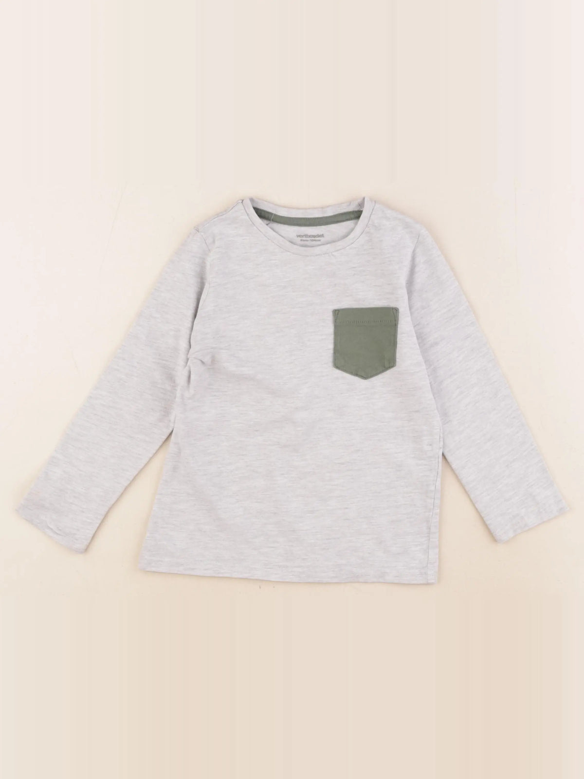 Vertbaudet - tee-shirt gris - 4 ans
