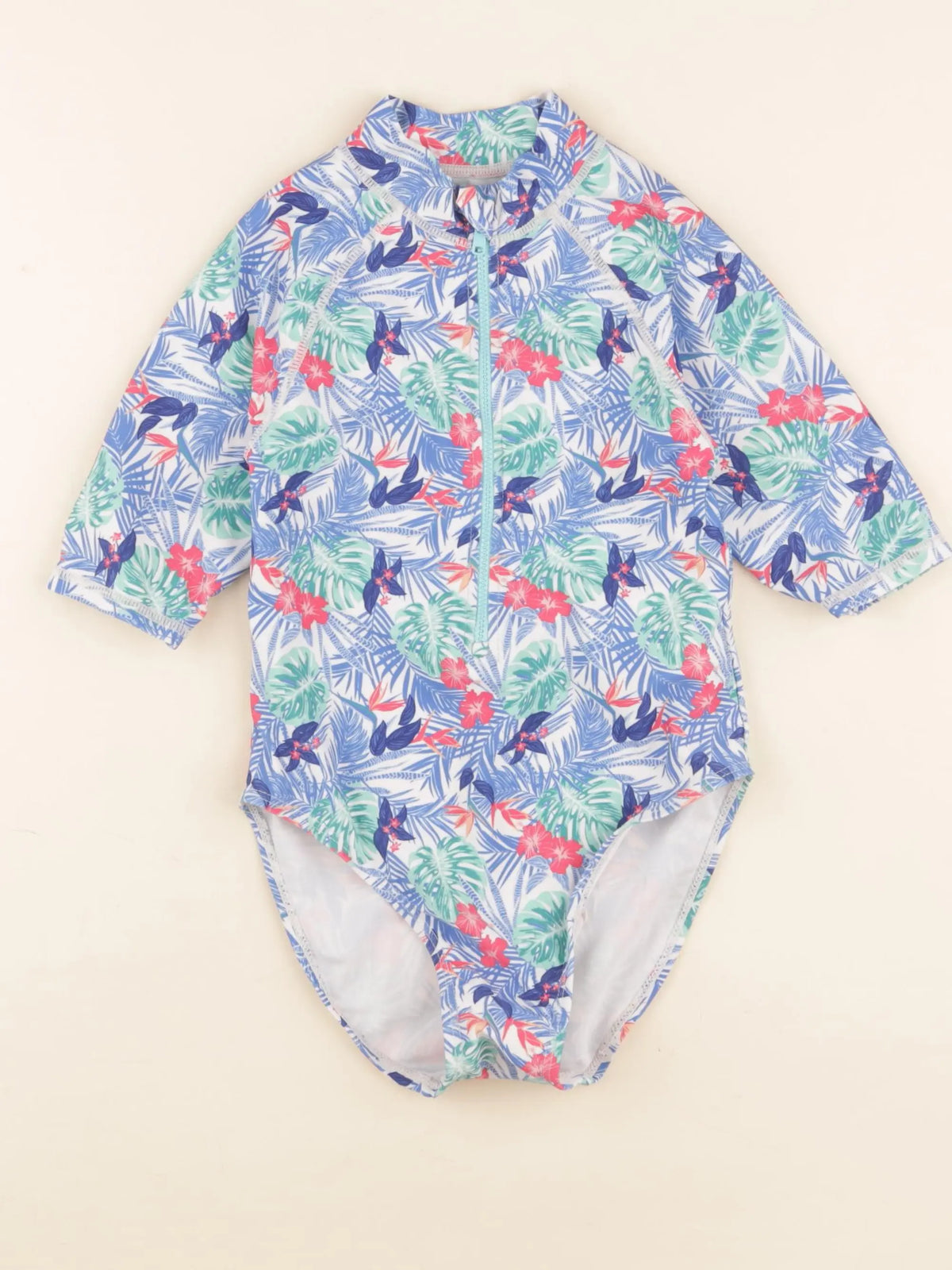 Vertbaudet - combi de bain multicolore - 8 ans