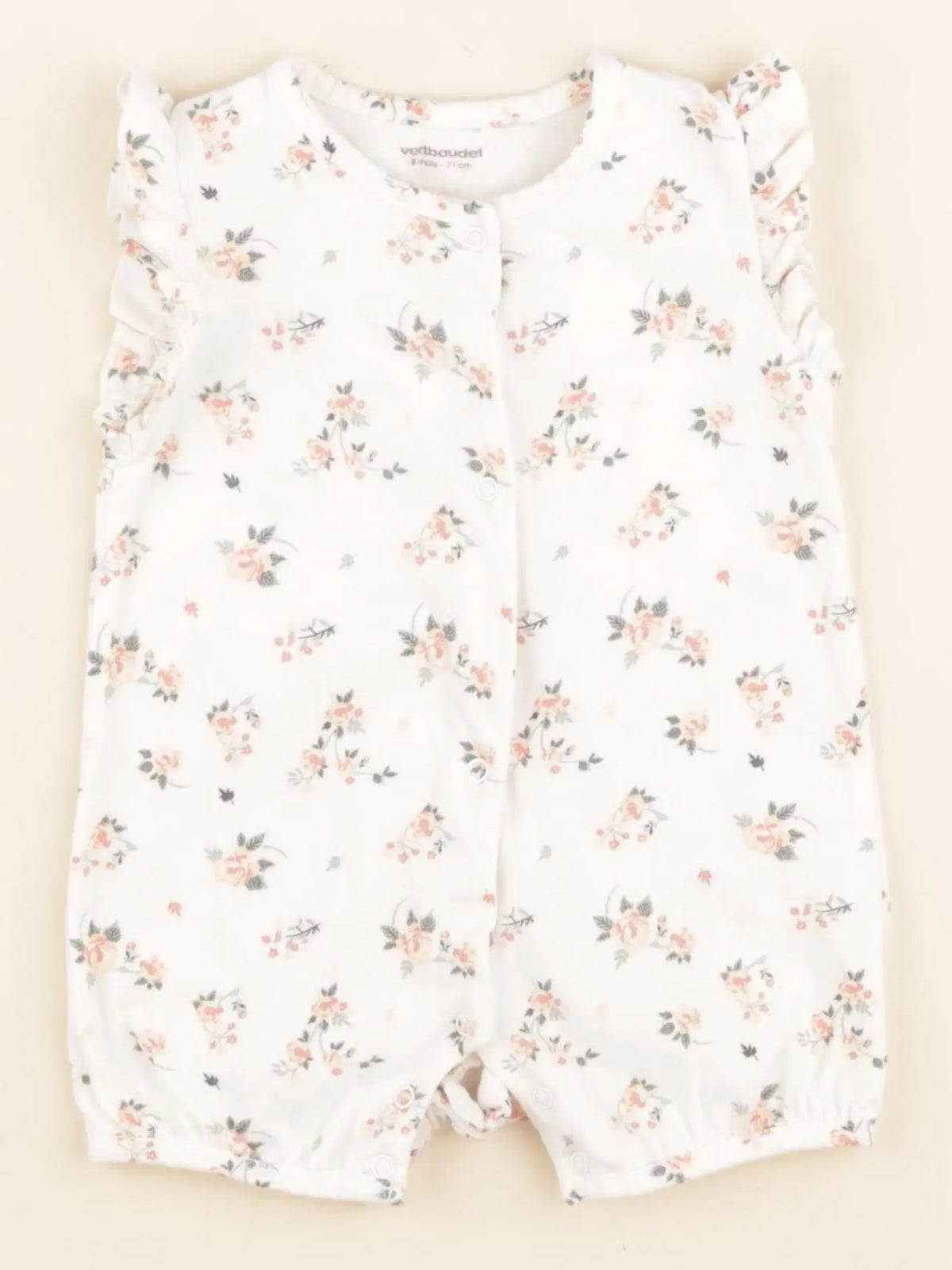 Vertbaudet - pyjama coton multicolore - 9 mois