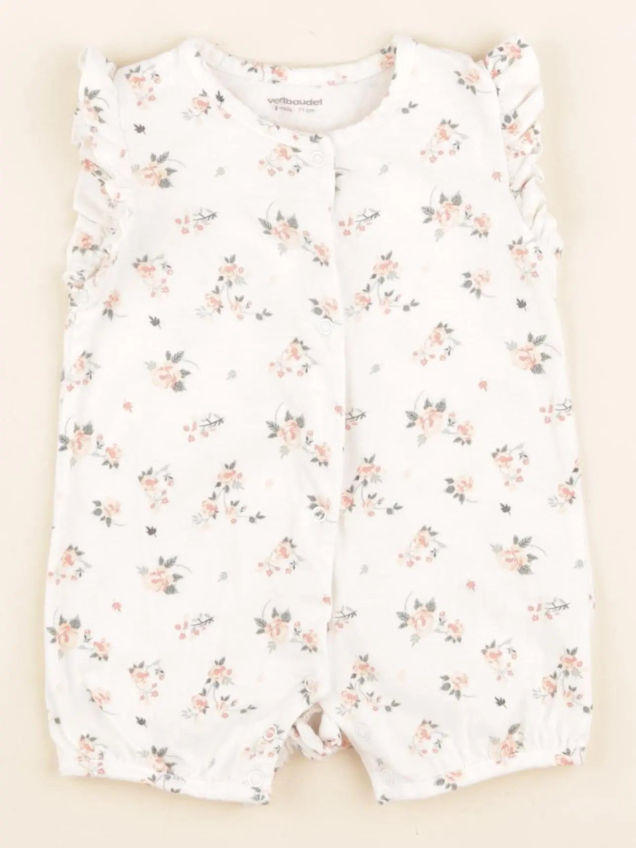 Vertbaudet - pyjama coton multicolore - 9 mois