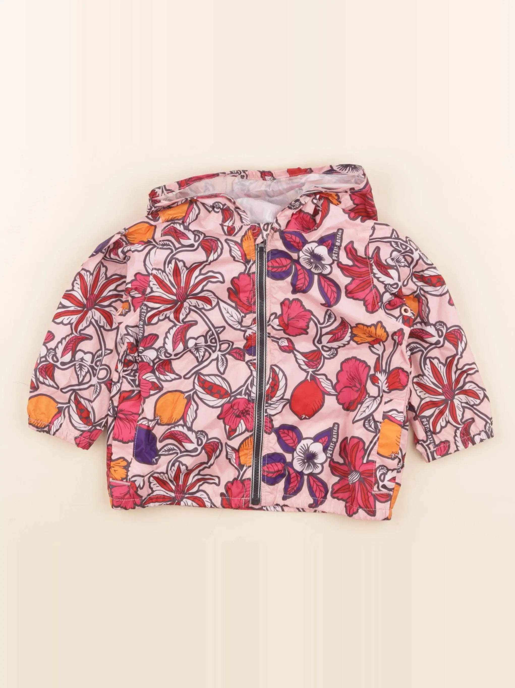Petit Bateau - coupe-vent multicolore - 12 mois