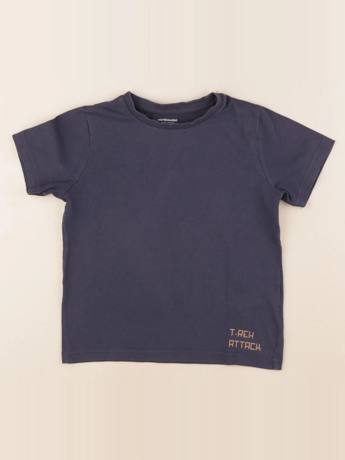 Vertbaudet - tee-shirt bleu - 6 ans