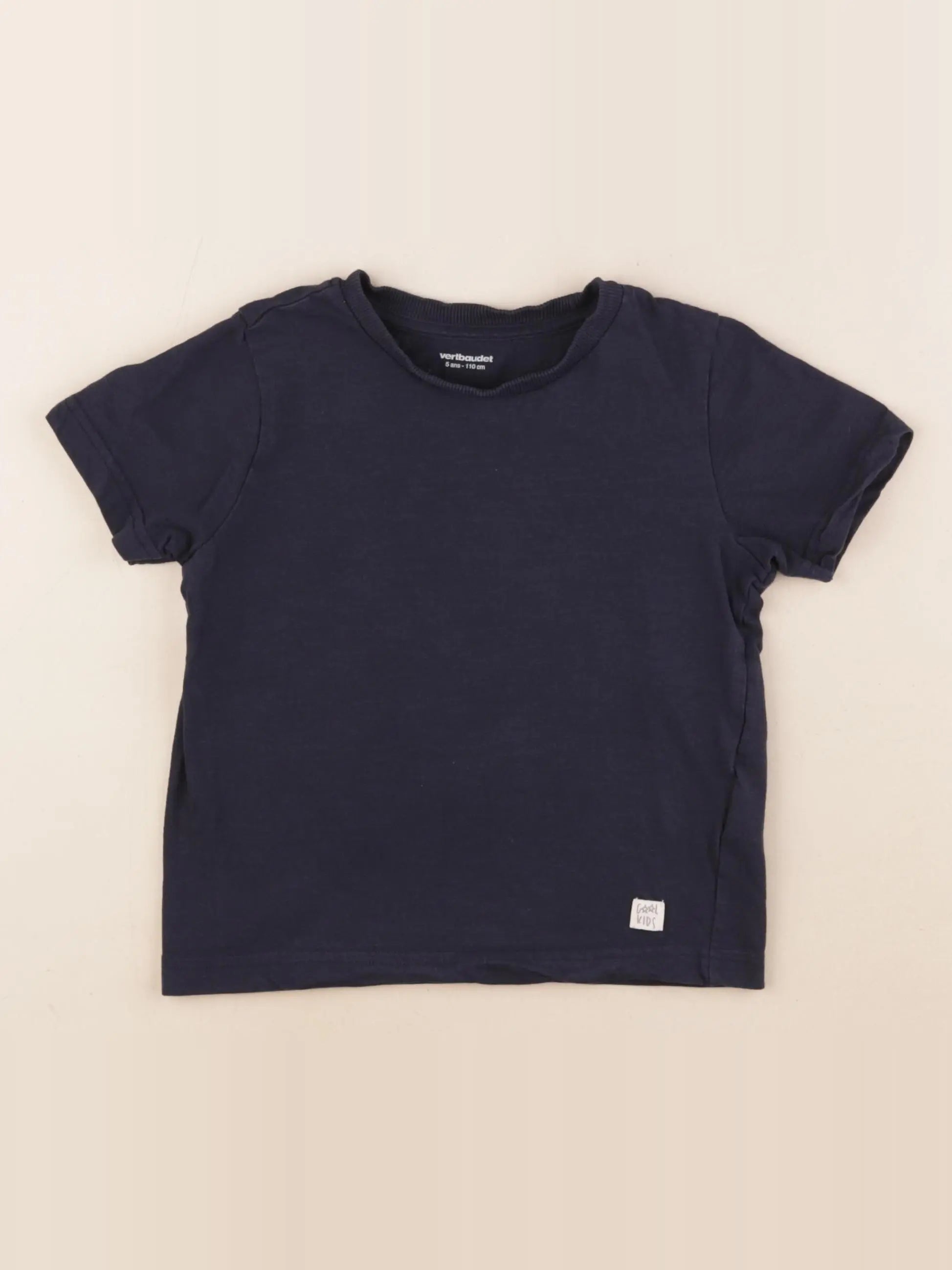 Vertbaudet - tee-shirt bleu - 5 ans