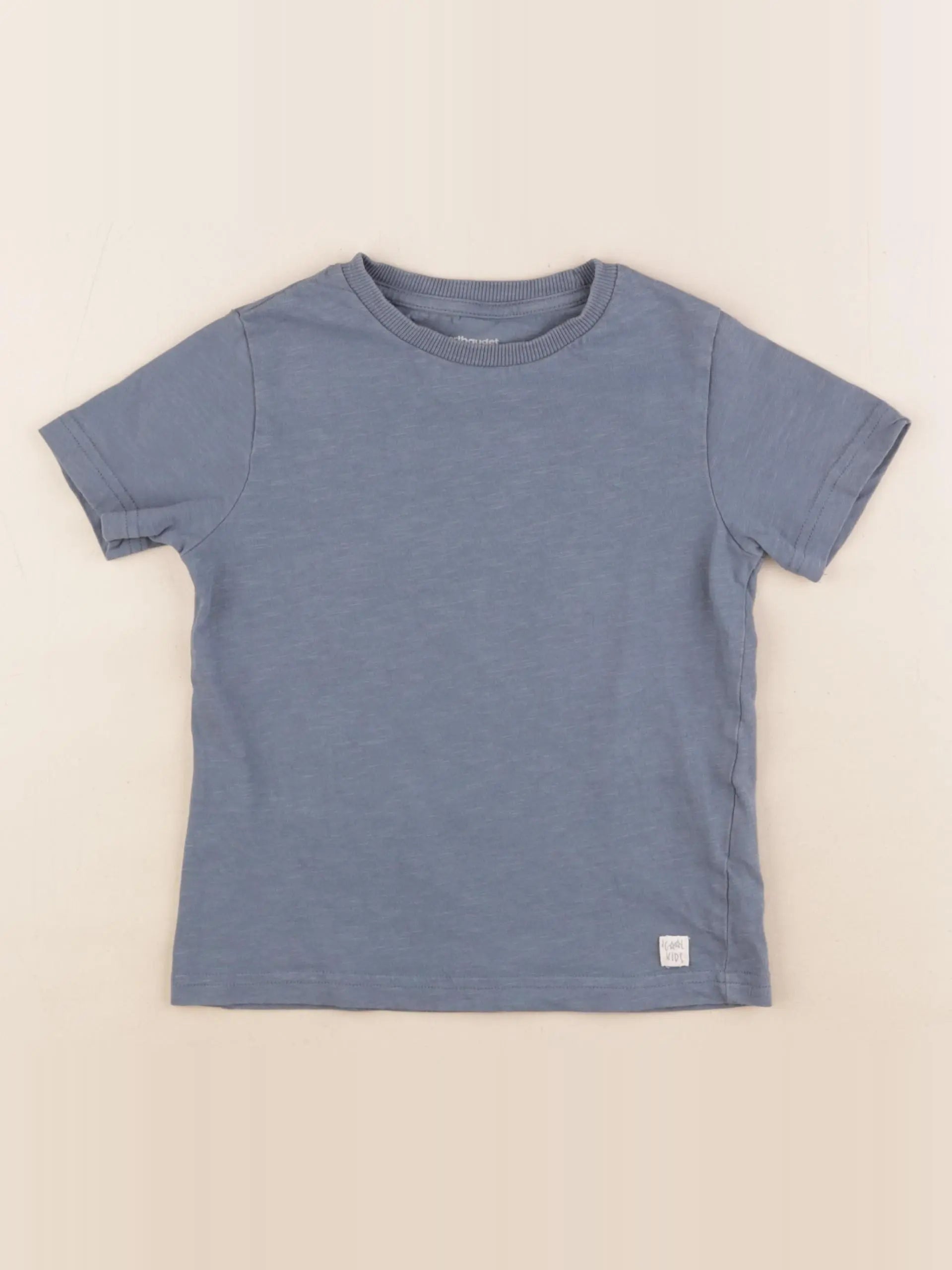 Vertbaudet - tee-shirt bleu - 5 ans