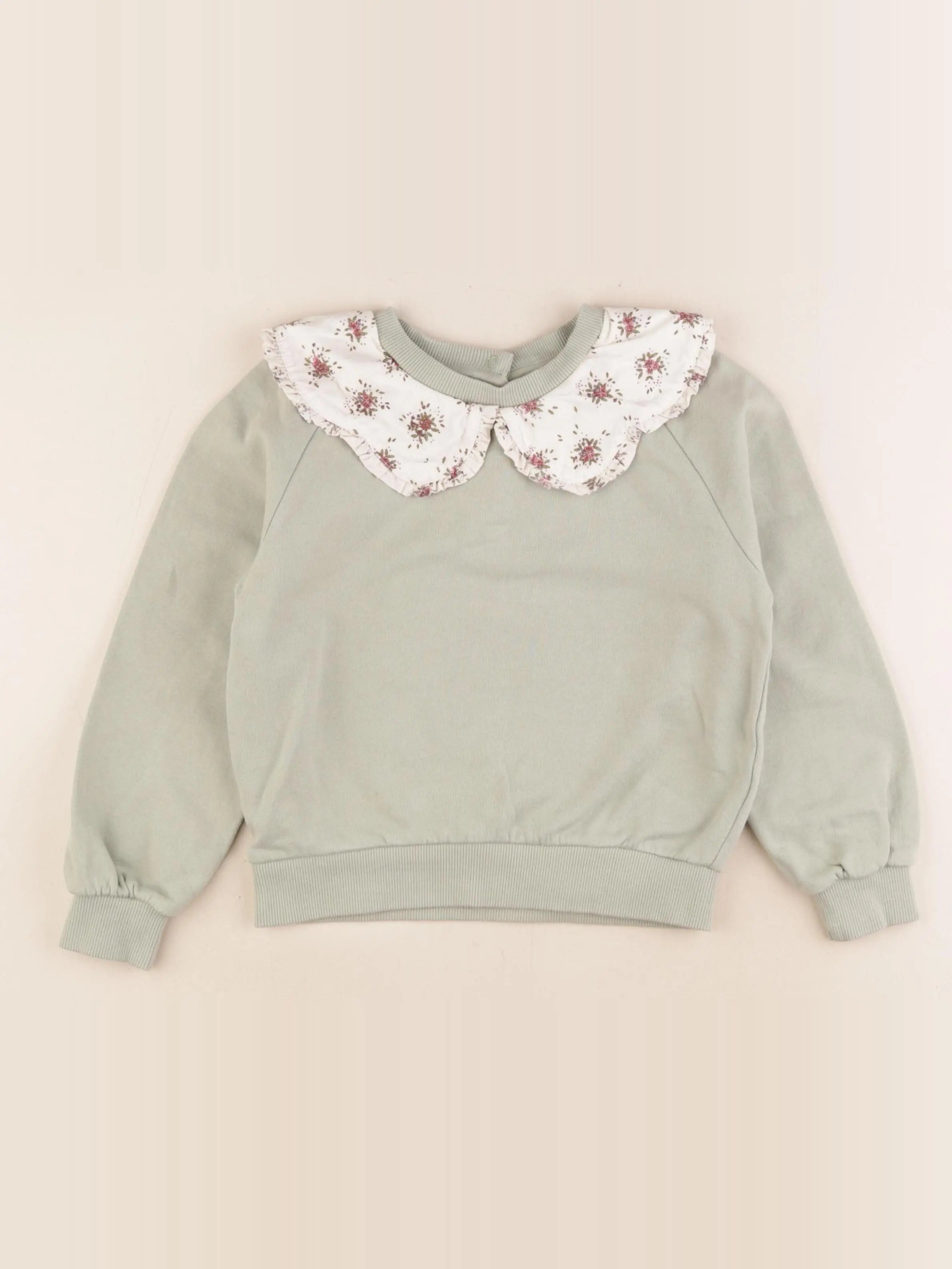 Vertbaudet - sweat vert - 5 ans