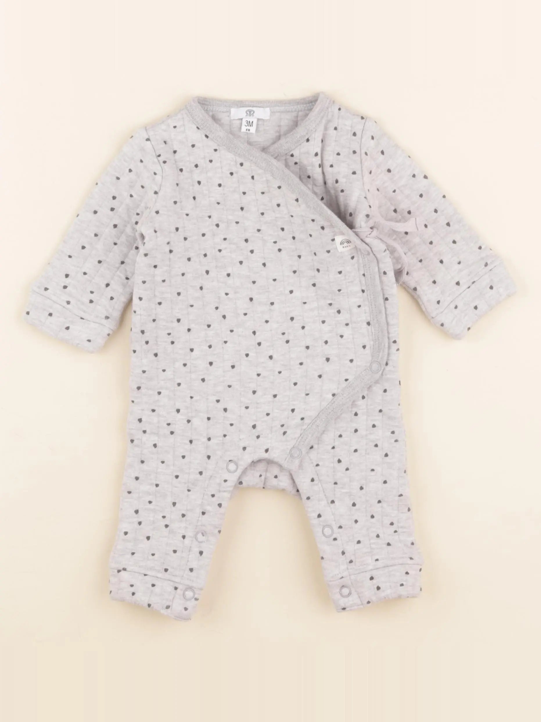 La Redoute - combinaison gris - 3 mois