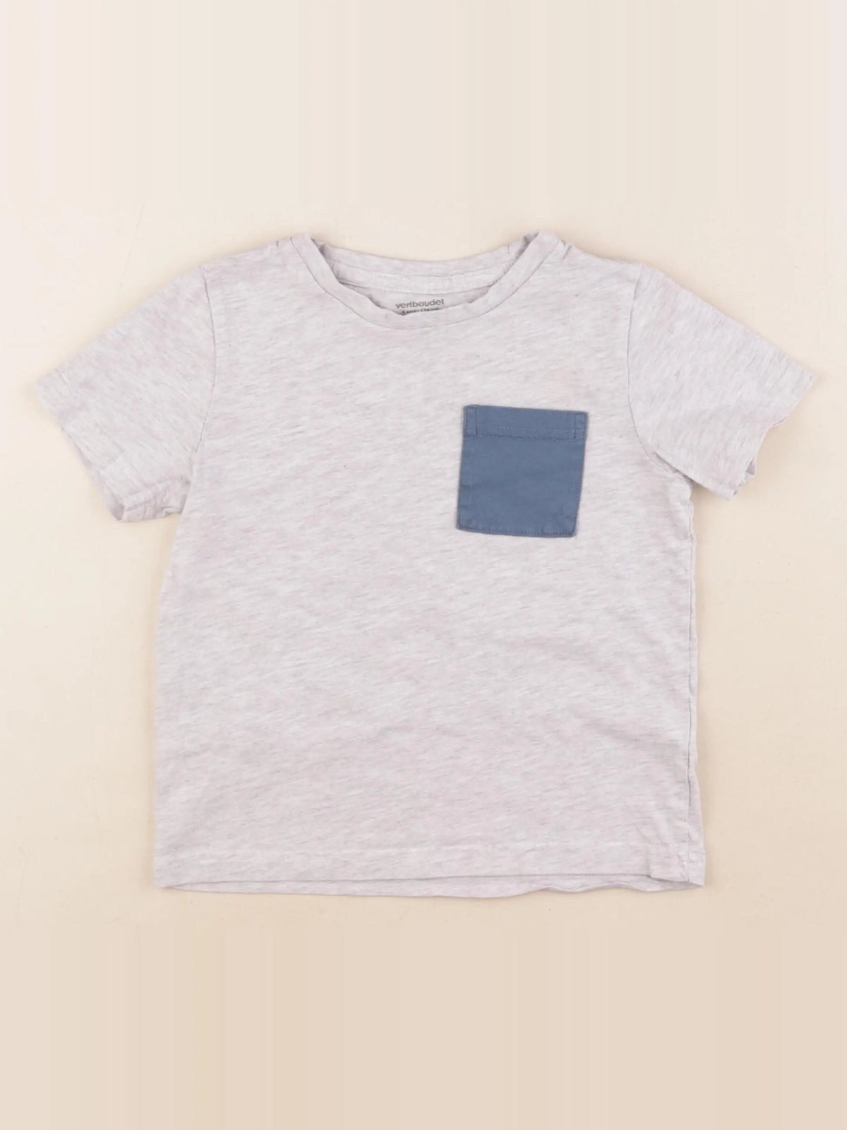 Vertbaudet - tee-shirt gris - 6 ans
