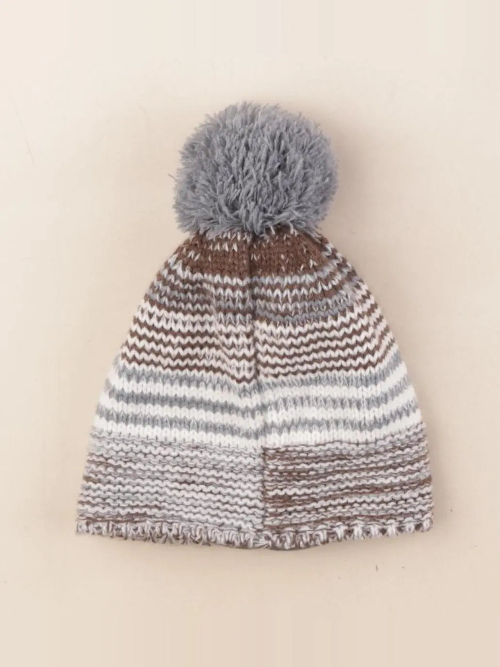 Vertbaudet - bonnet bleu, marron - 4/6 ans