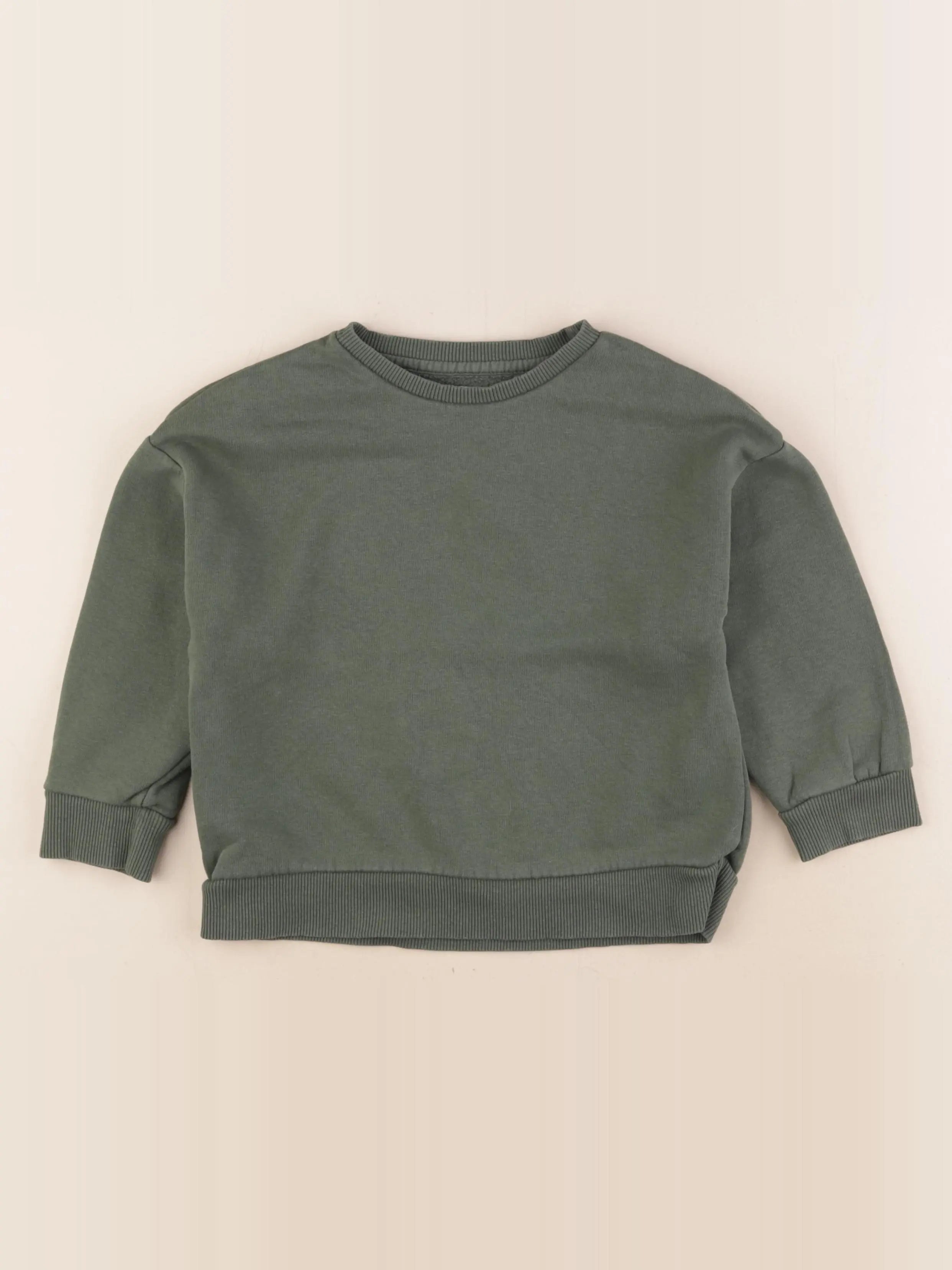 Vertbaudet - sweat vert - 6 ans
