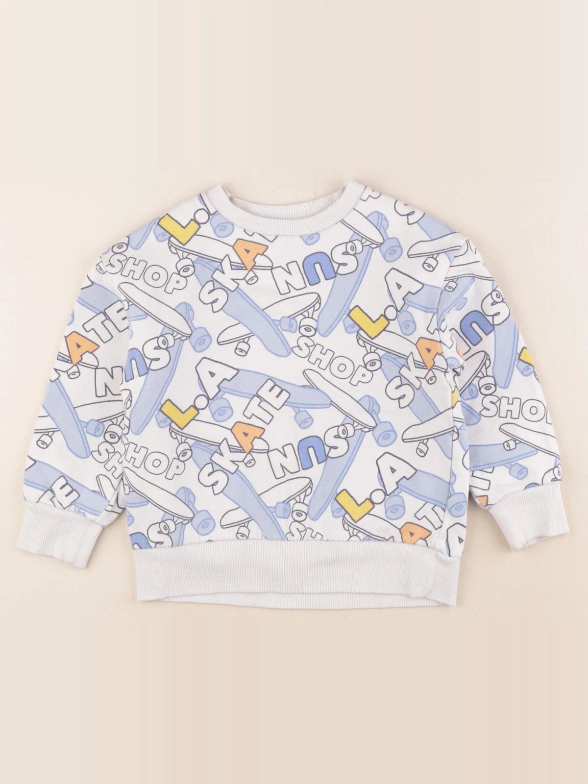 Vertbaudet - sweat bleu - 6 ans