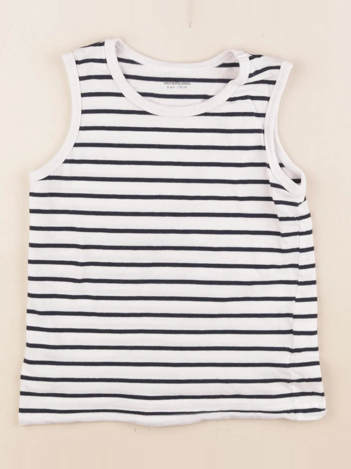 Vertbaudet - maillot de corps bleu - 6 ans