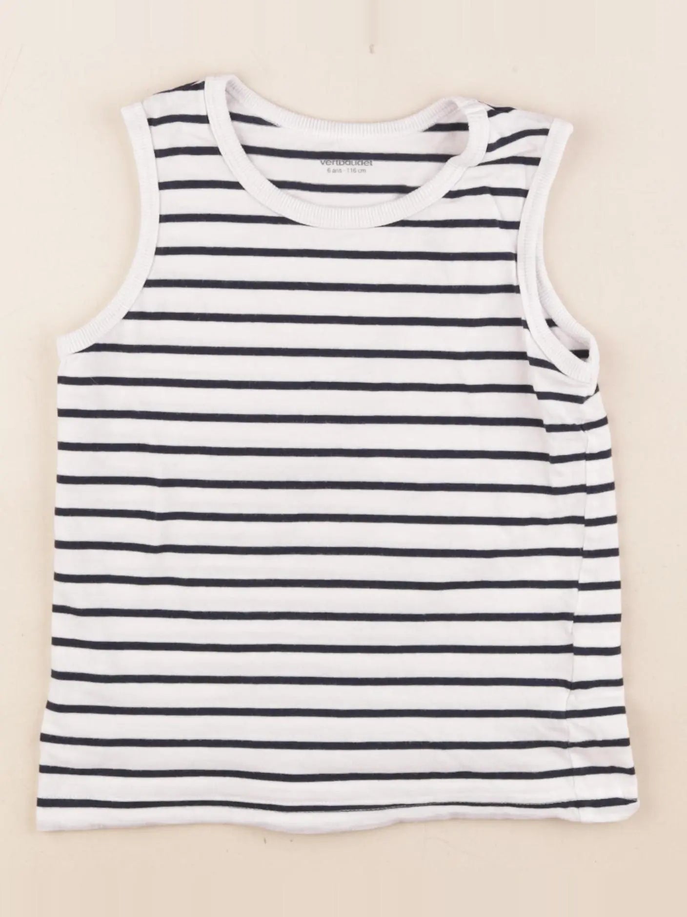 Vertbaudet - maillot de corps bleu - 6 ans