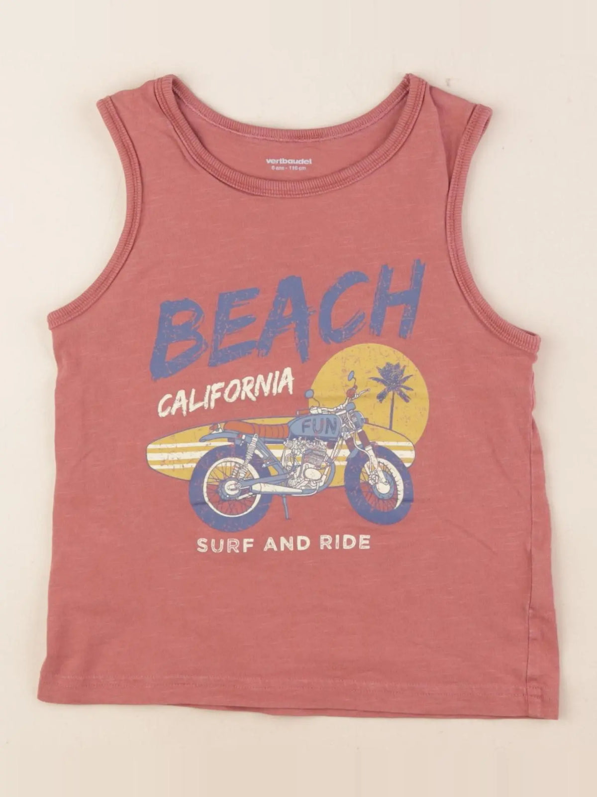 Vertbaudet - maillot de corps rose - 6 ans
