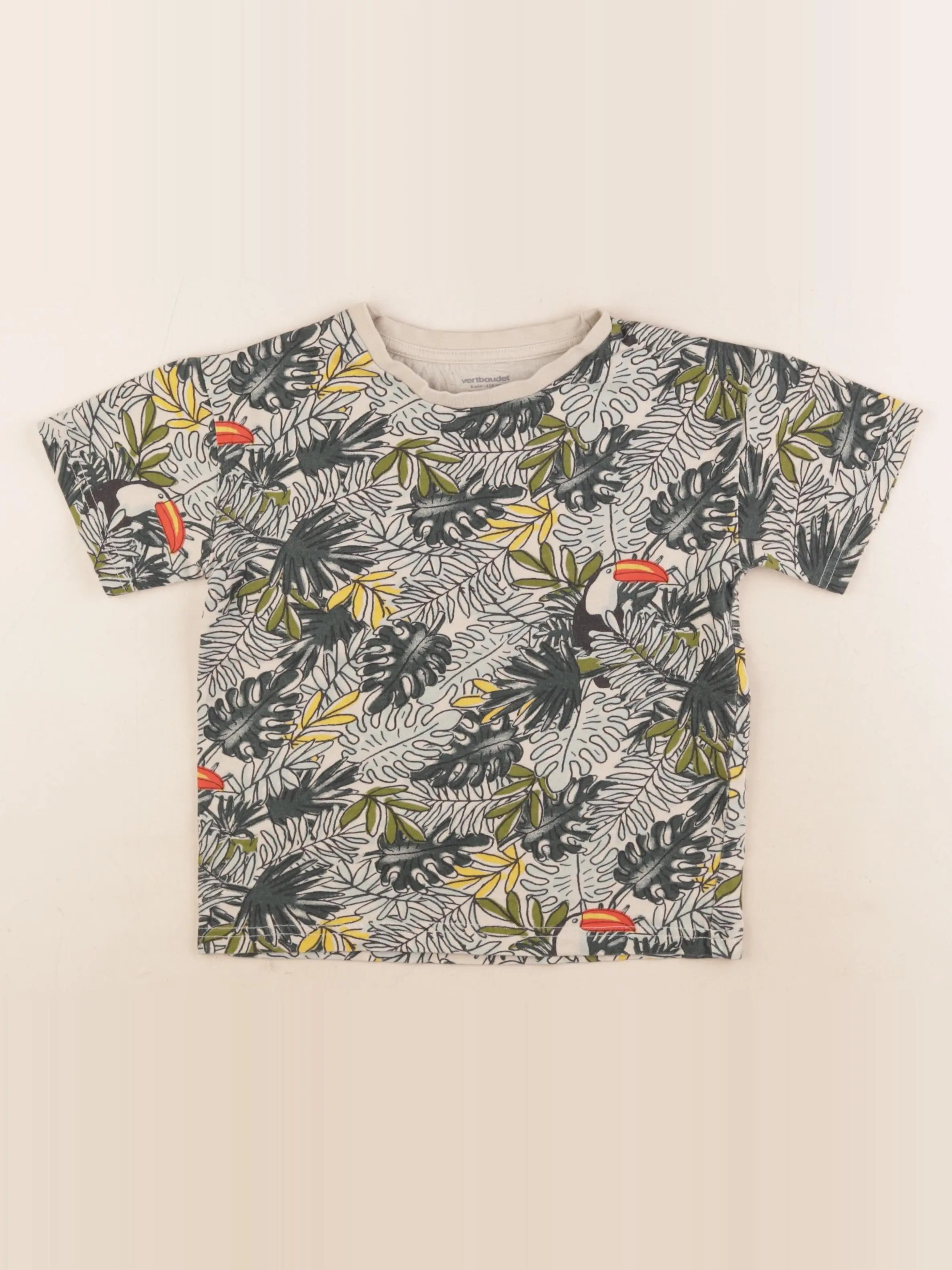 Vertbaudet - tee-shirt vert - 6 ans