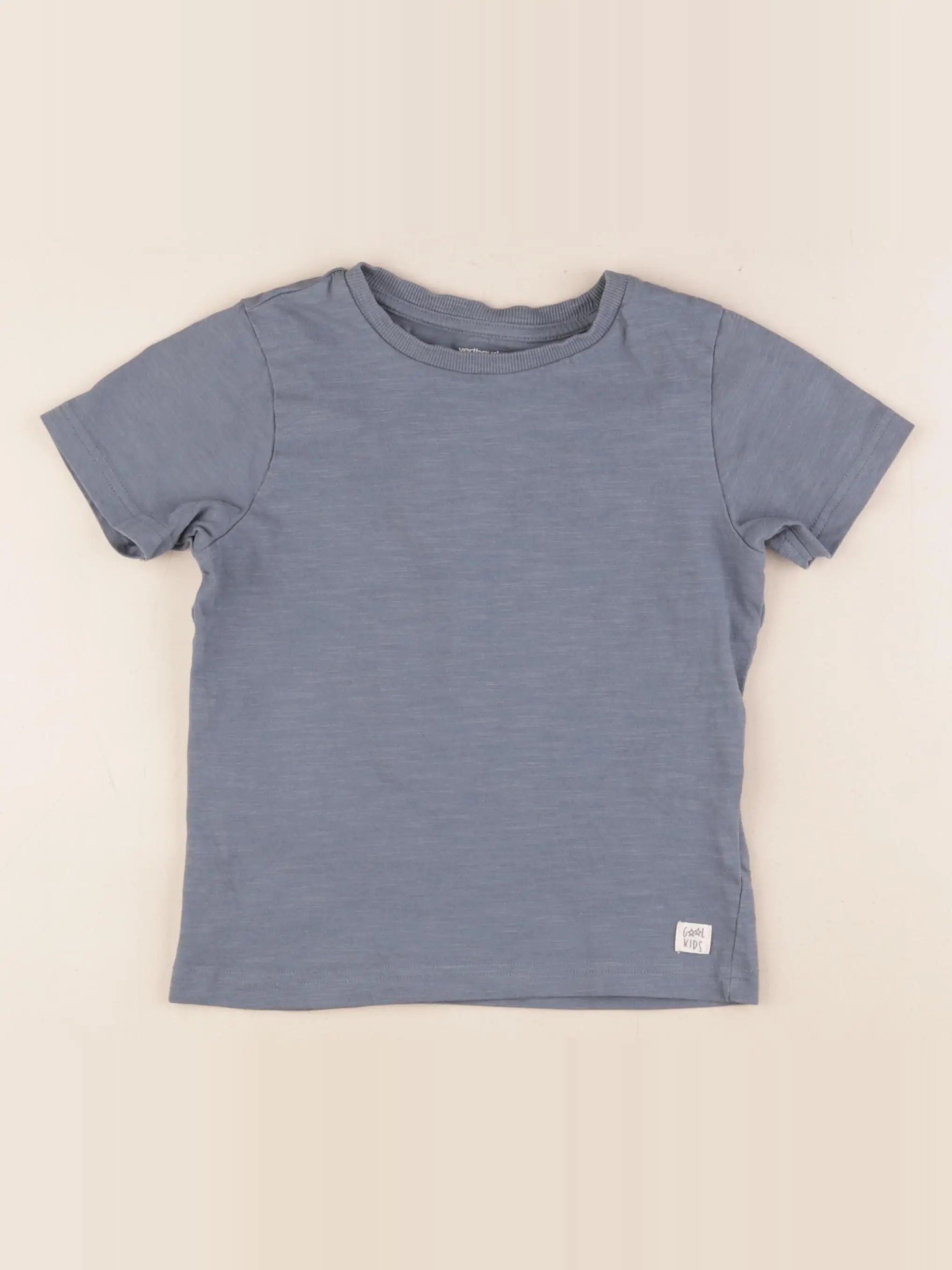 Vertbaudet - tee-shirt bleu - 6 ans