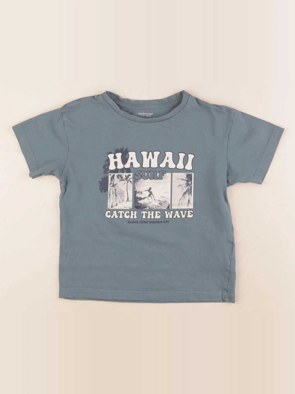 Vertbaudet - tee-shirt vert - 6 ans