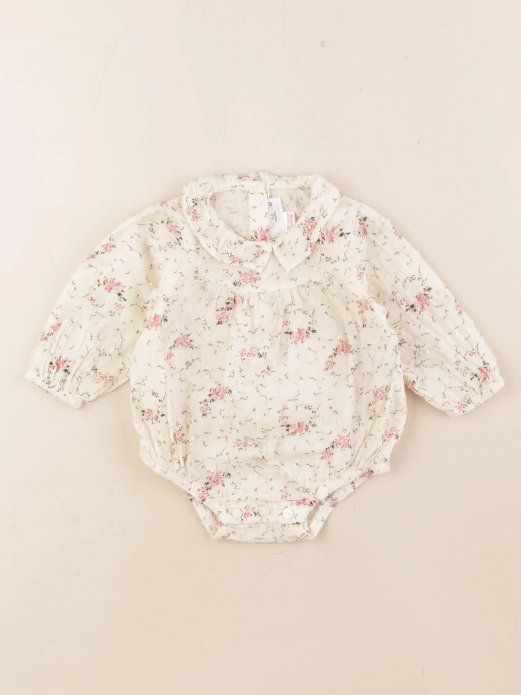 Zara - combinaison beige - 1/3 mois
